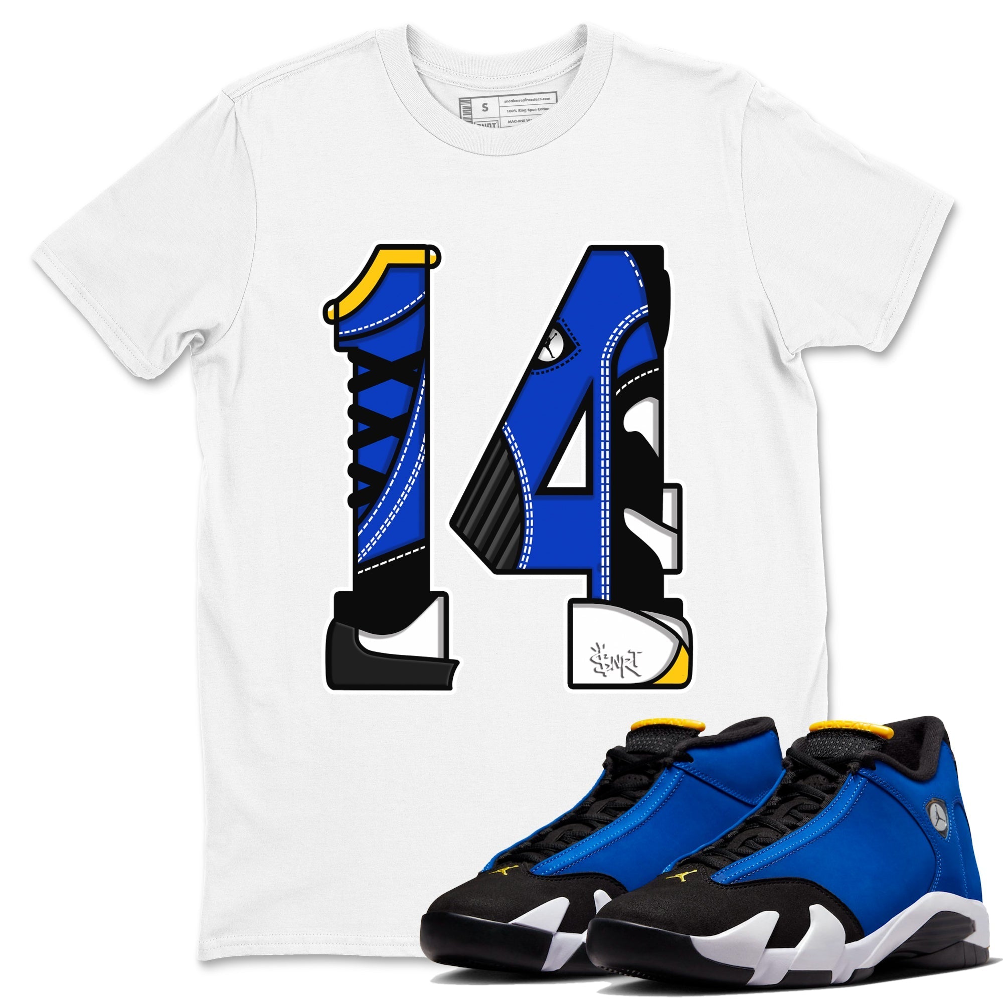 Number 14 snkmatch Tees - Air Jordan 14 Laney