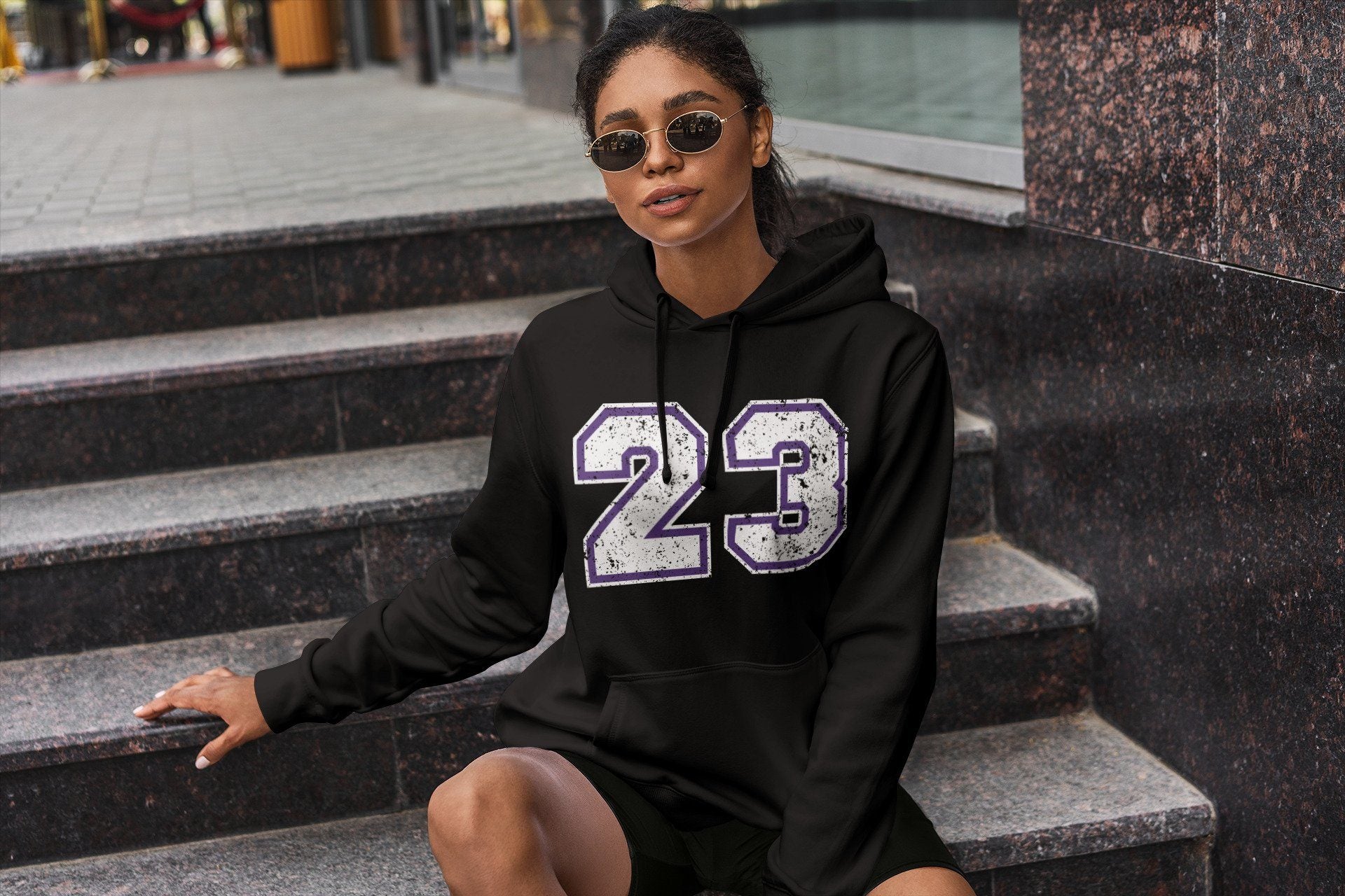 Number 23 Unisex Tops - Air Jordan 1 WMNS Court Purple