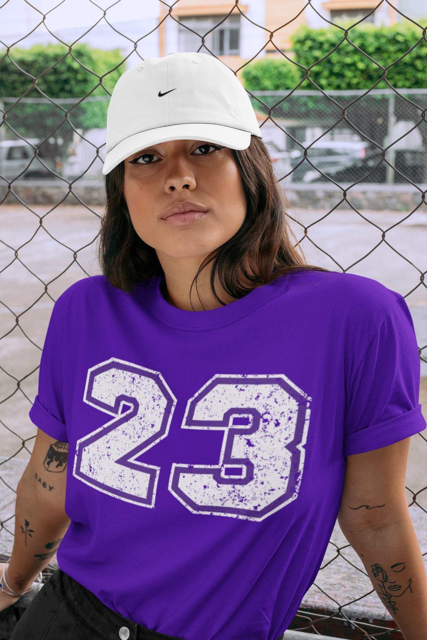 Number 23 Unisex Tops - Air Jordan 1 WMNS Court Purple