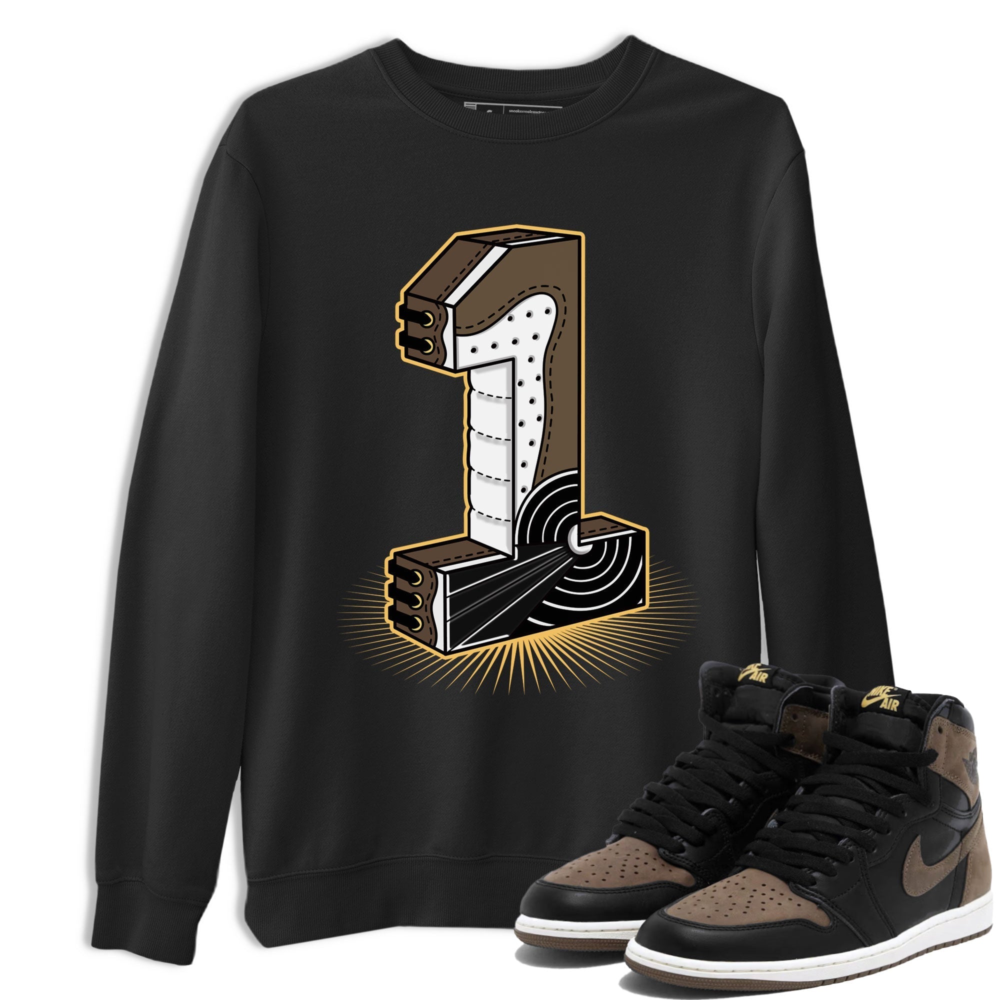 Number Statue snkmatch Tee - Air Jordan 1 Palomino