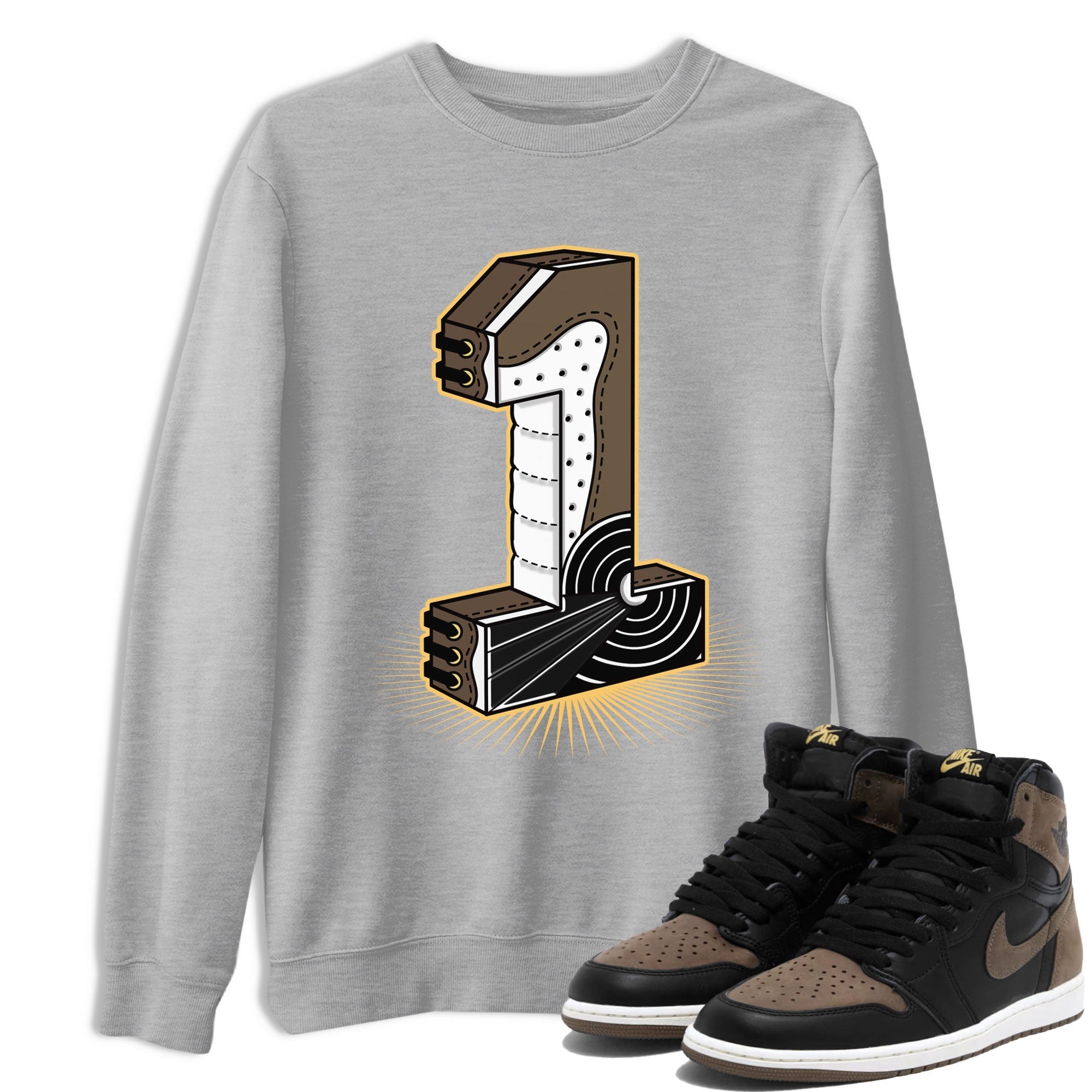 Number Statue snkmatch Tee - Air Jordan 1 Palomino