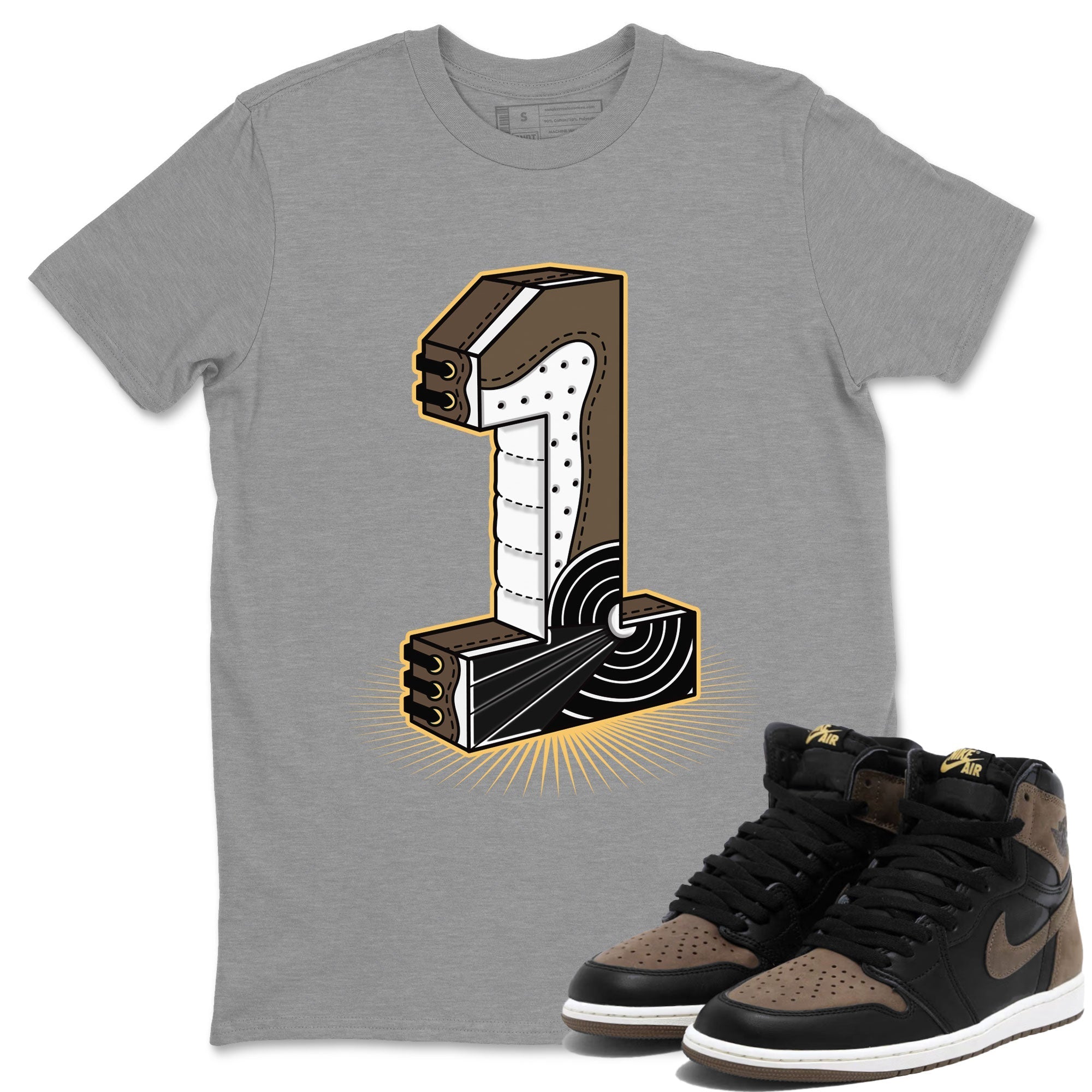 Number Statue snkmatch Tee - Air Jordan 1 Palomino