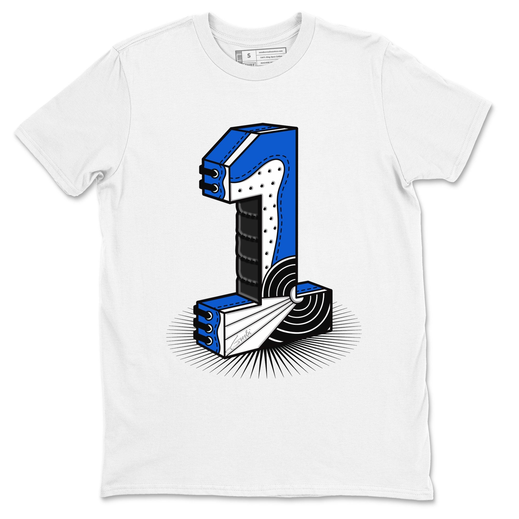 Number Statue snkmatch Tee - Air Jordan 1 Royal Reimagined