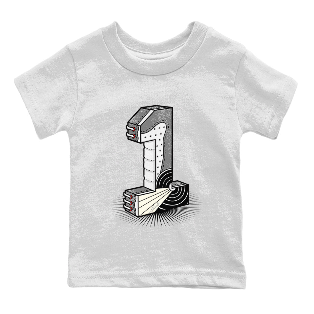 Number Statue Kids Tops - Air Jordan 1 Washed Heritage