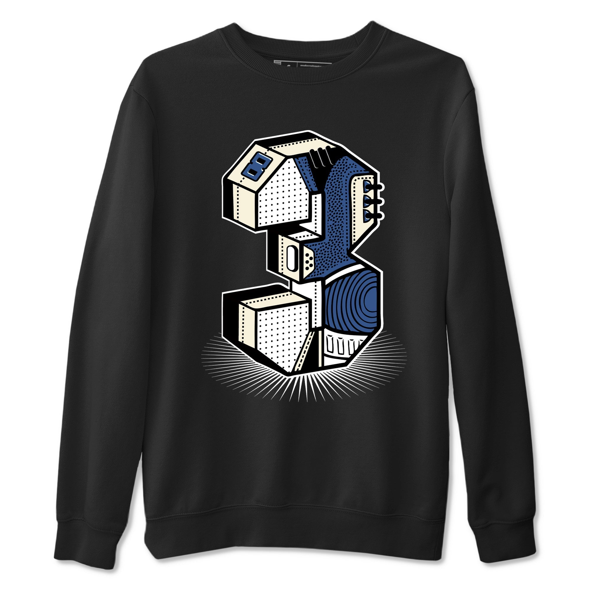 Number Statue snkmatch Tees - Air Jordan 3 A Ma Maniere x Diffused Blue