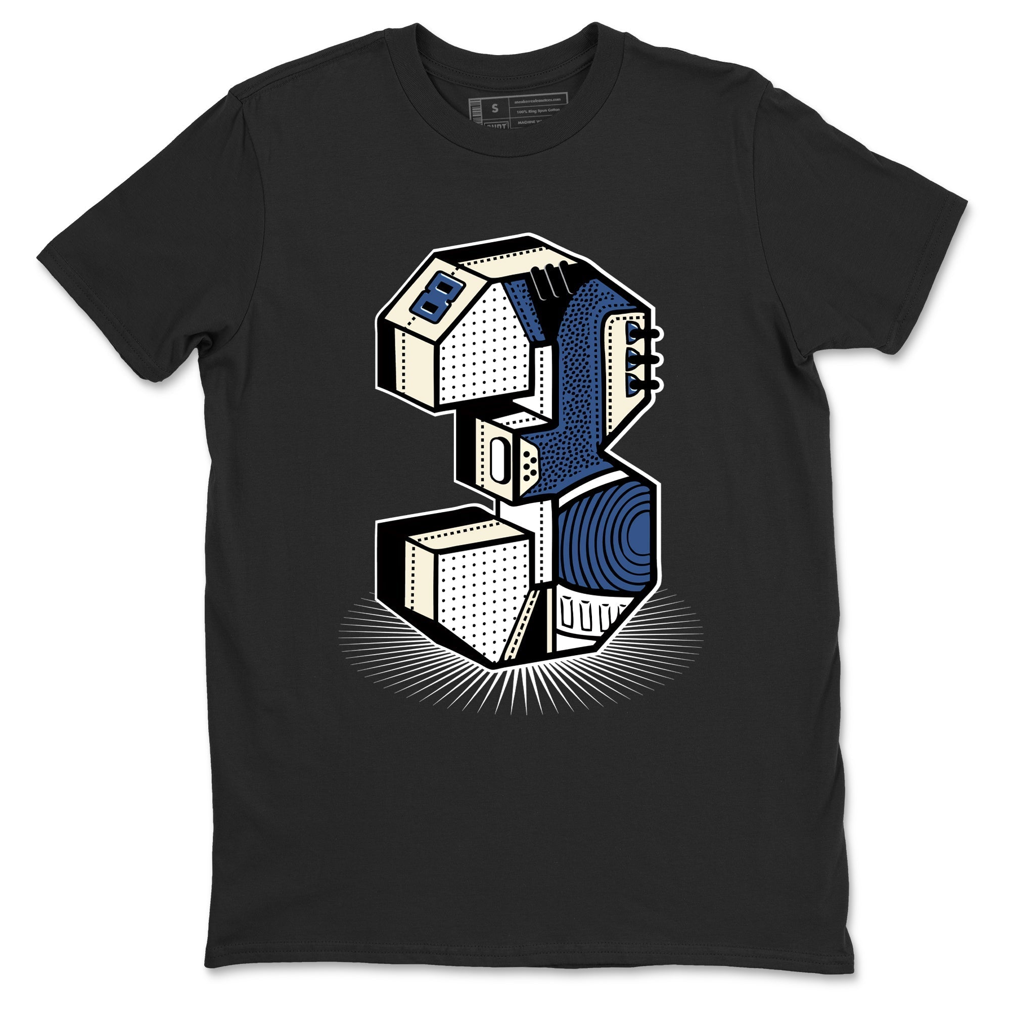 Number Statue snkmatch Tees - Air Jordan 3 A Ma Maniere x Diffused Blue