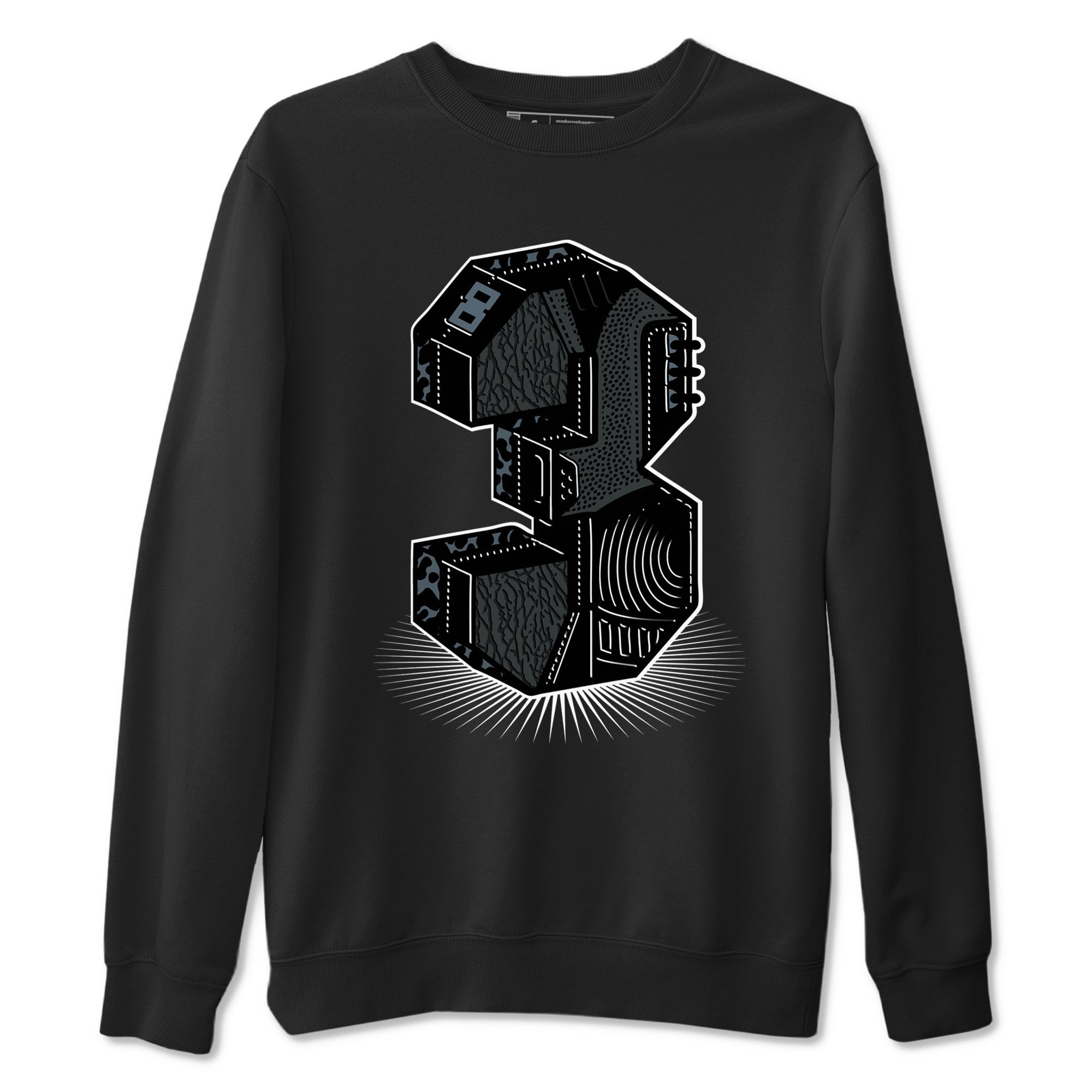 Number Statue snkmatch Tees - Air Jordan 3 Black Cat