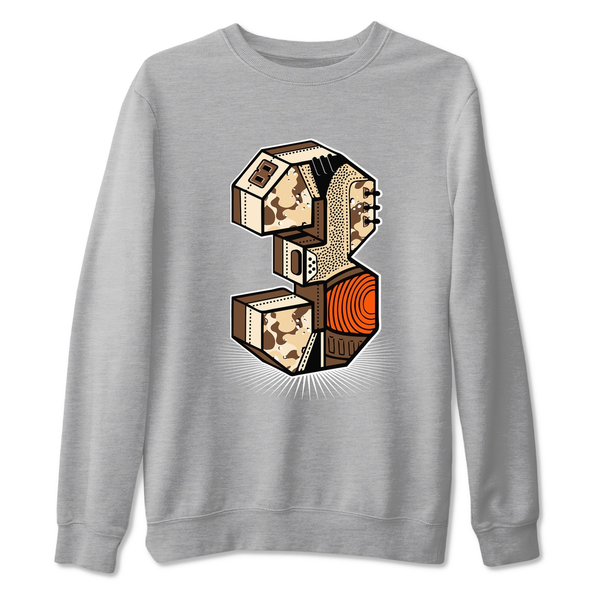 Number Statue snkmatch Tees - Air Jordan 3 Desert Camo