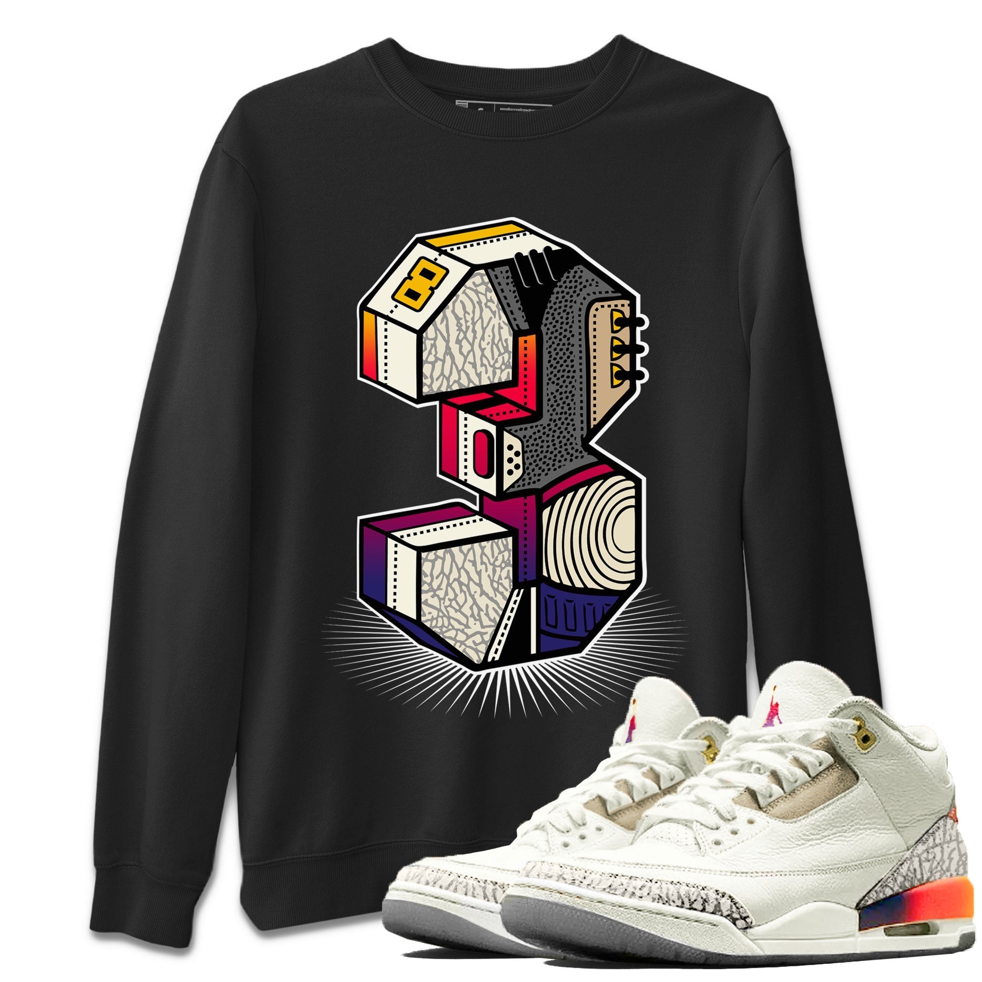 Number Statue snkmatch Tee - Air Jordan 3 J Balvin