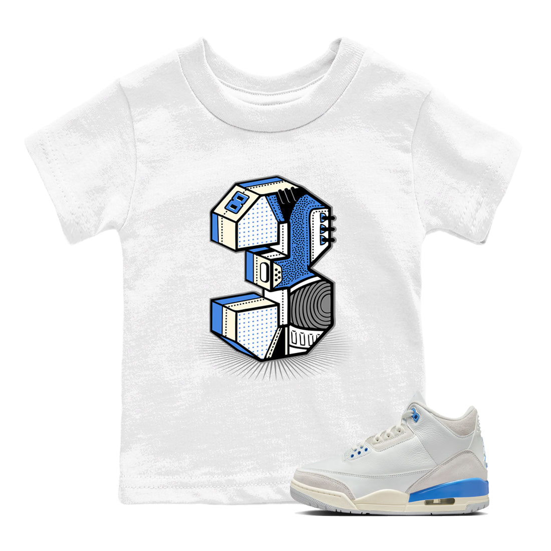 Number Statue snkmatch Tees Kids - Air Jordan 3 Lucky Shorts