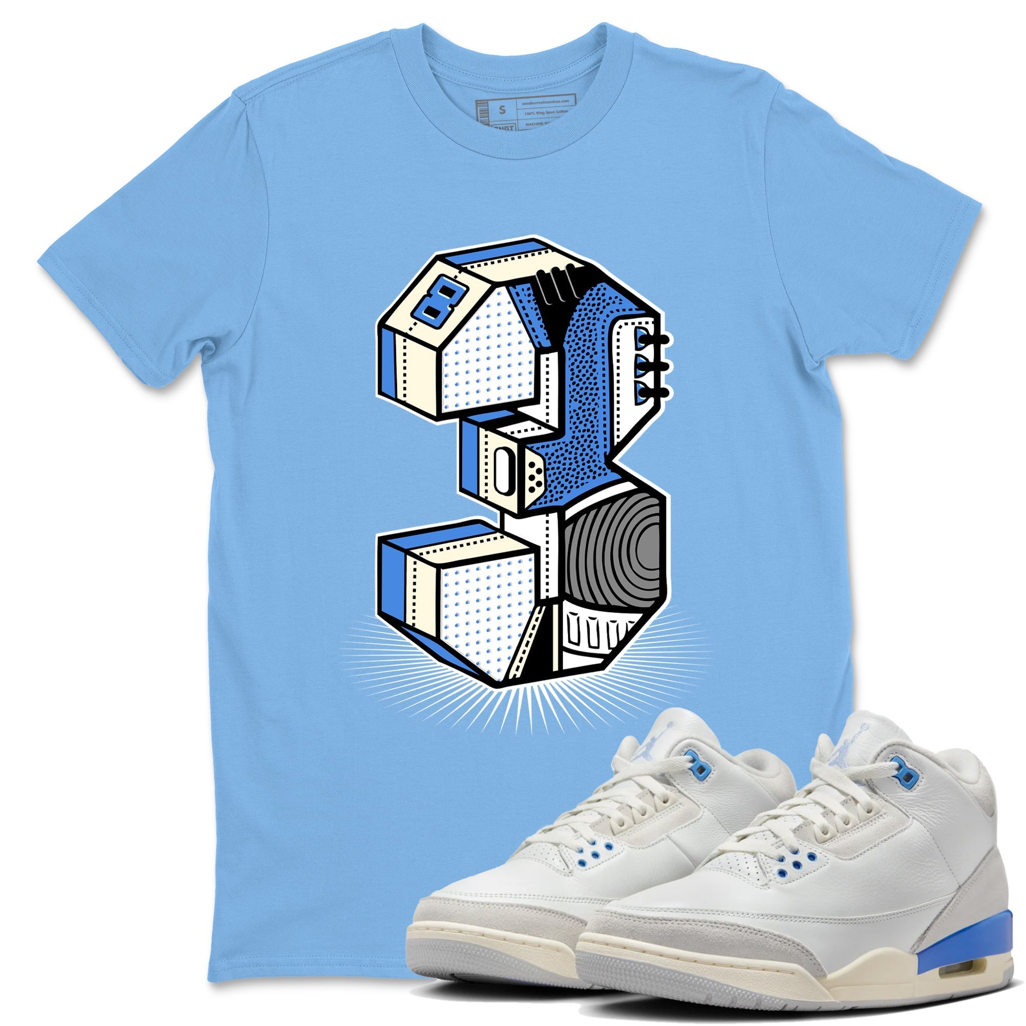 Number Statue snkmatch Tees - Air Jordan 3 Lucky Shorts