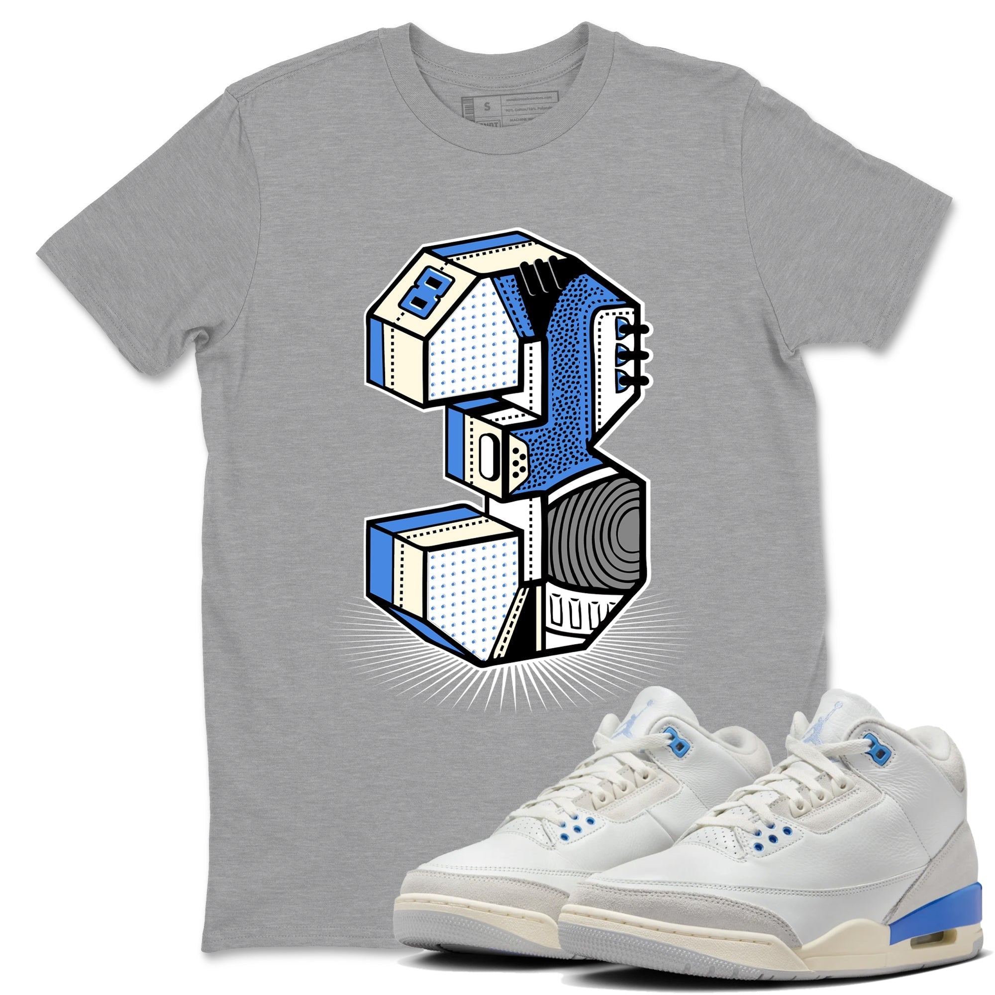 Number Statue snkmatch Tees - Air Jordan 3 Lucky Shorts