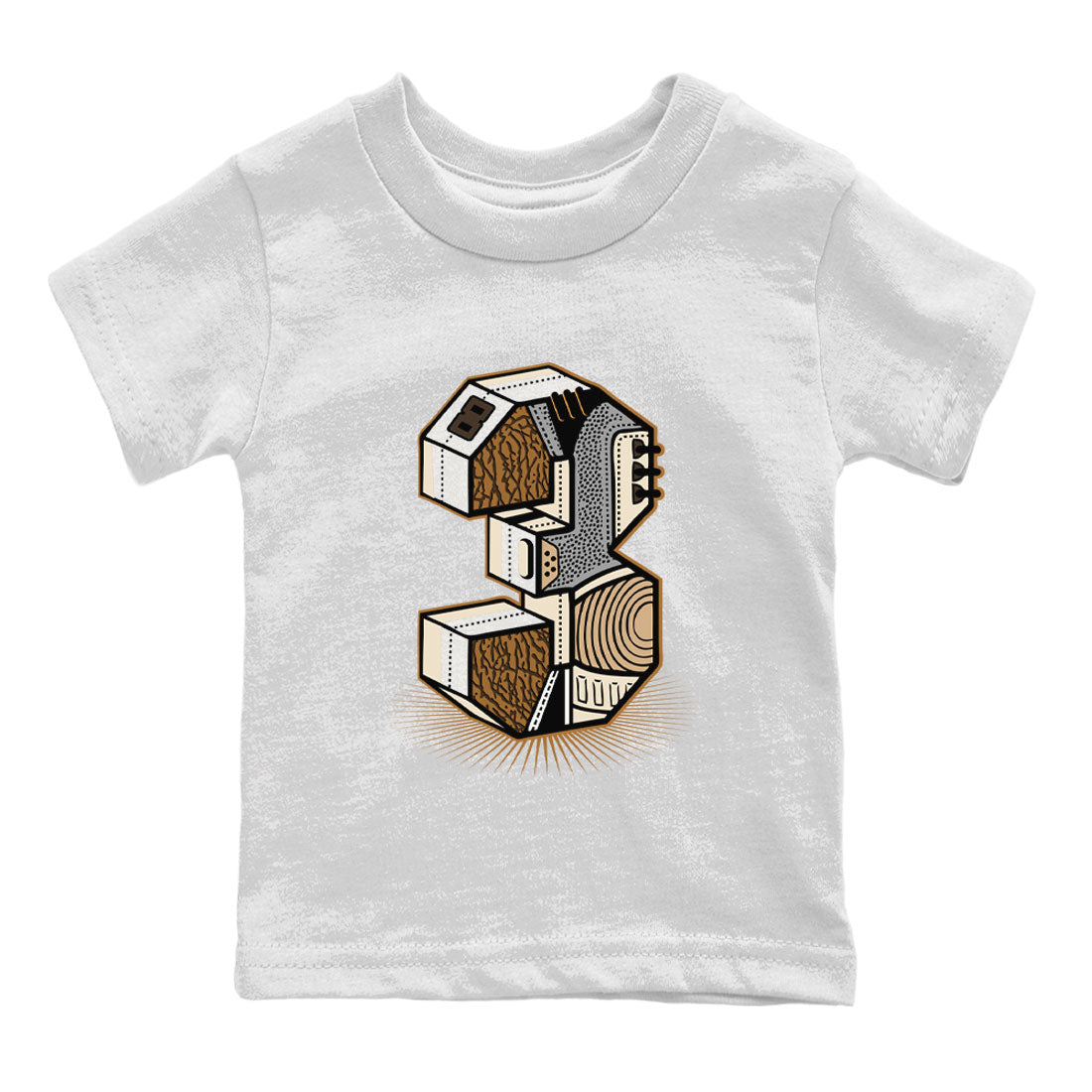 Number Statue snkmatch Tee Kids - Air Jordan 3 Palomino
