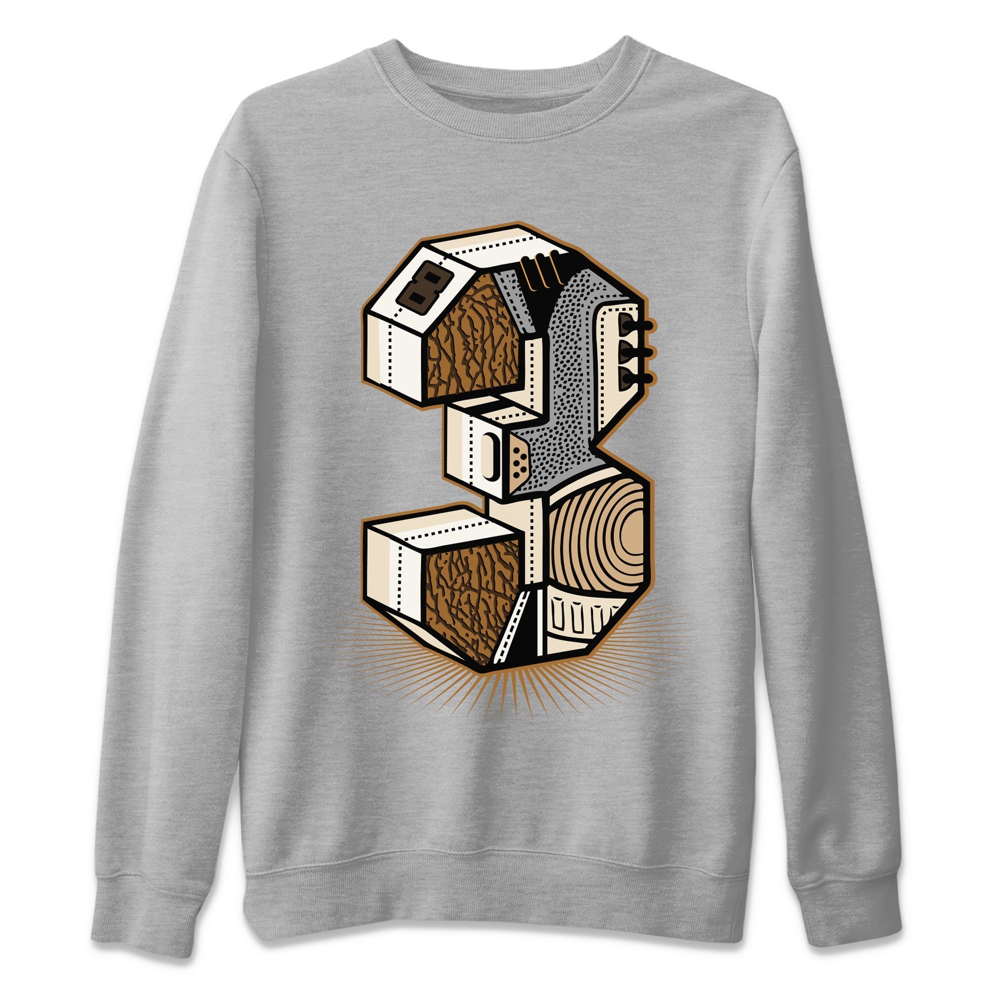 Number Statue snkmatch Tee - Air Jordan 3 Palomino