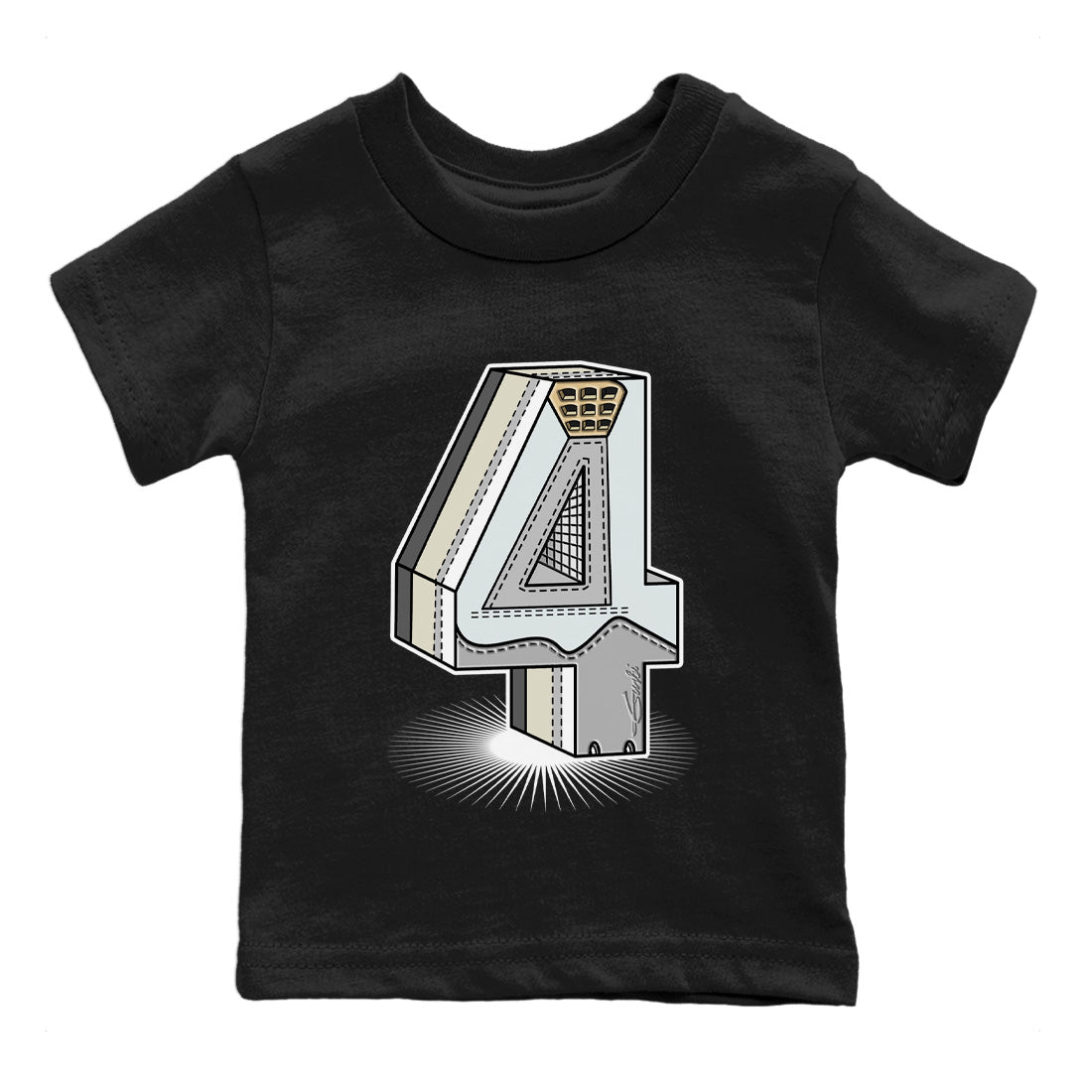 Number Statue Kids Tops - Air Jordan 4 Craft