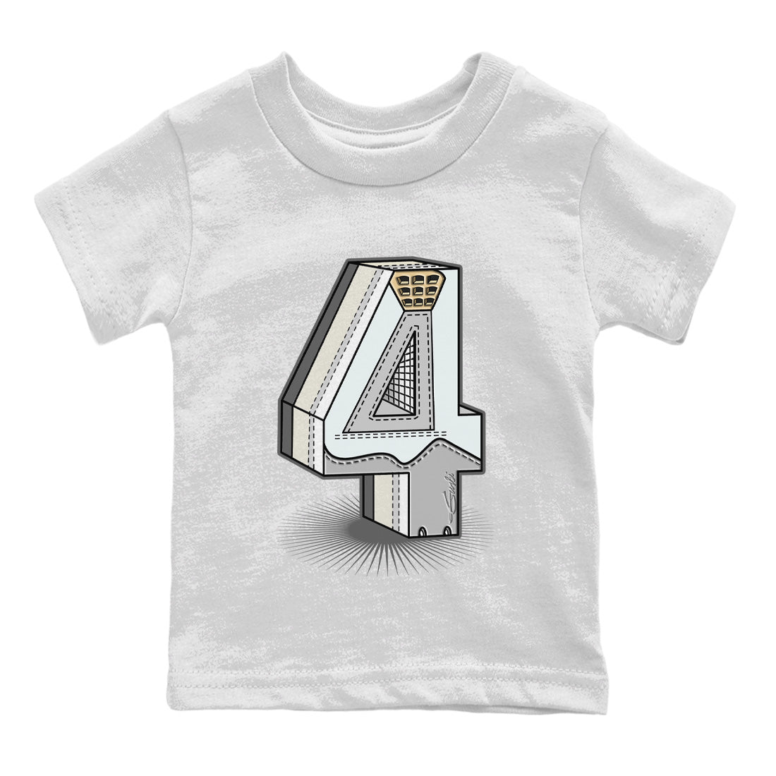 Number Statue Kids Tops - Air Jordan 4 Craft