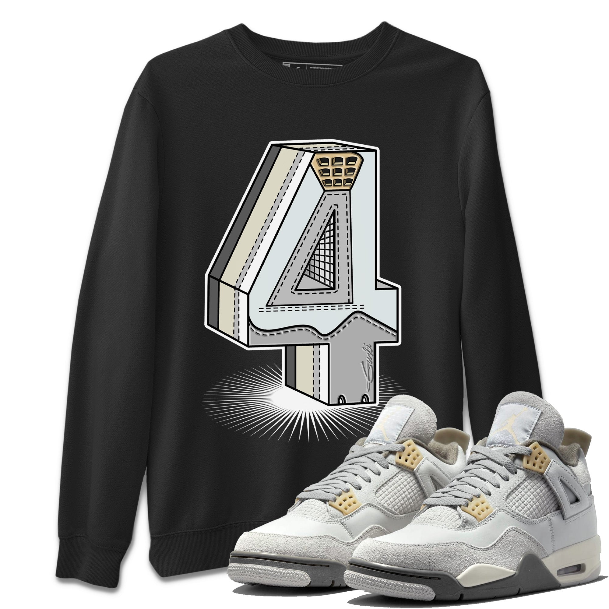 Number Statue Unisex Tops - Air Jordan 4 Craft