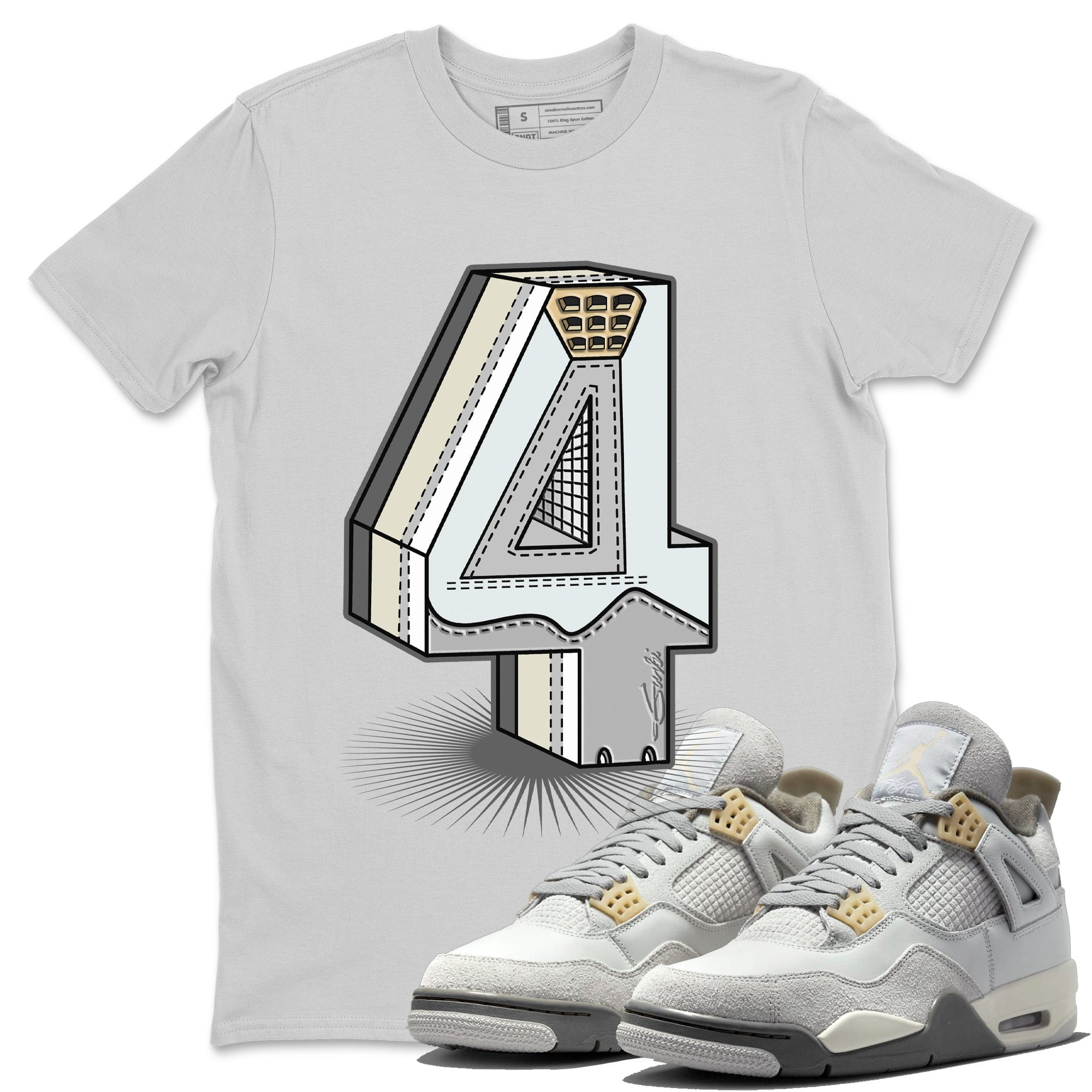 Number Statue Unisex Tops - Air Jordan 4 Craft