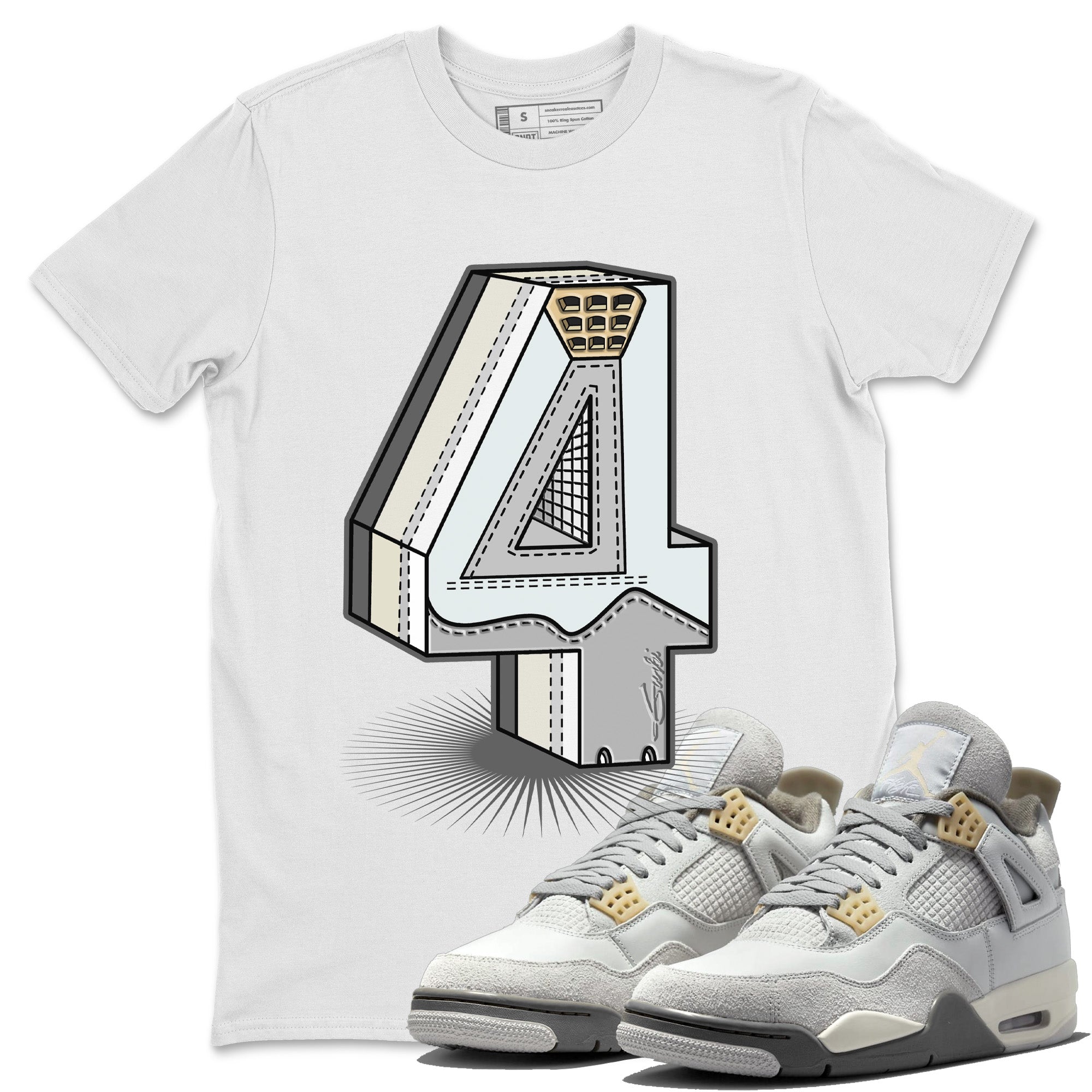 Number Statue Unisex Tops - Air Jordan 4 Craft