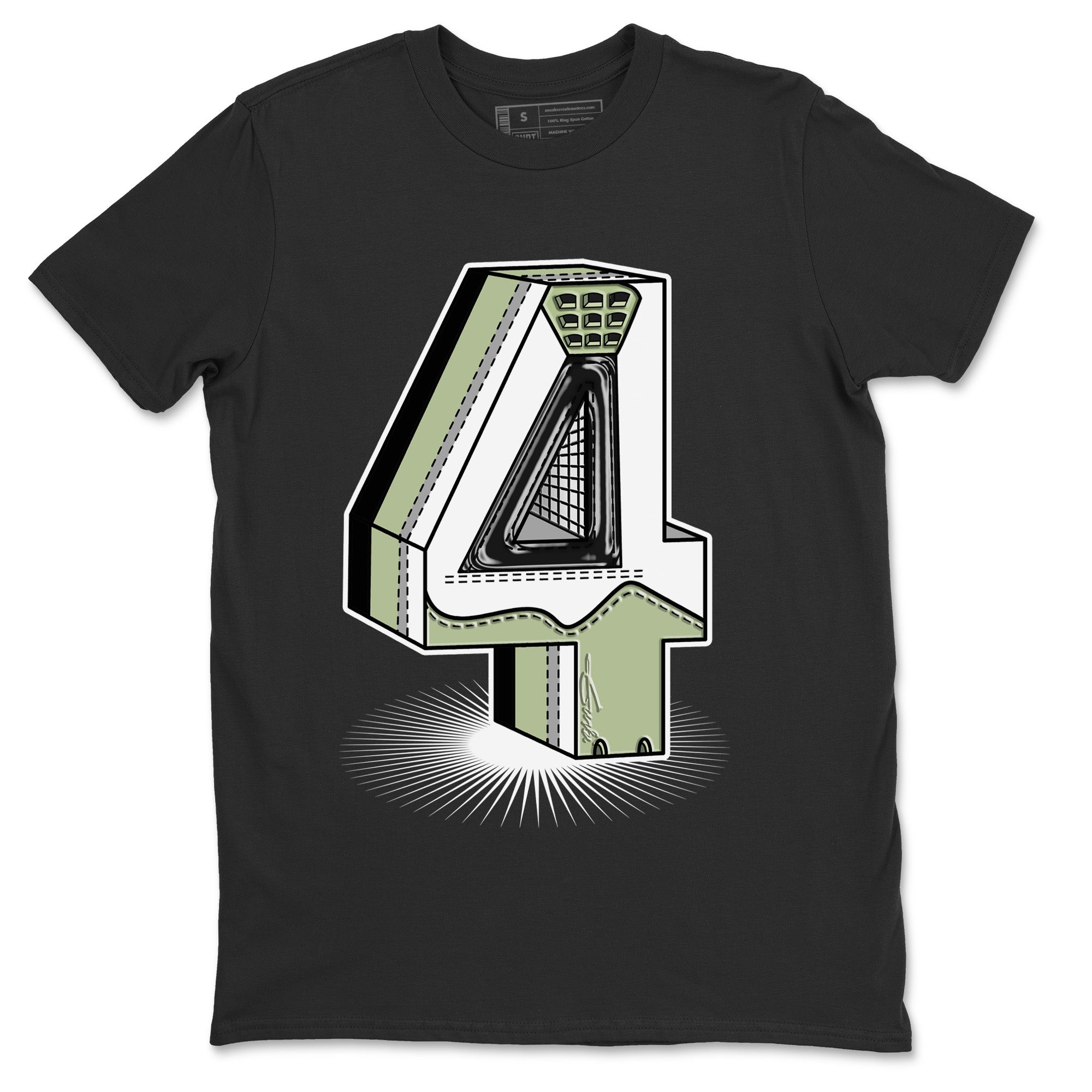 Number Statue Unisex Tops - Air Jordan 4 Seafoam