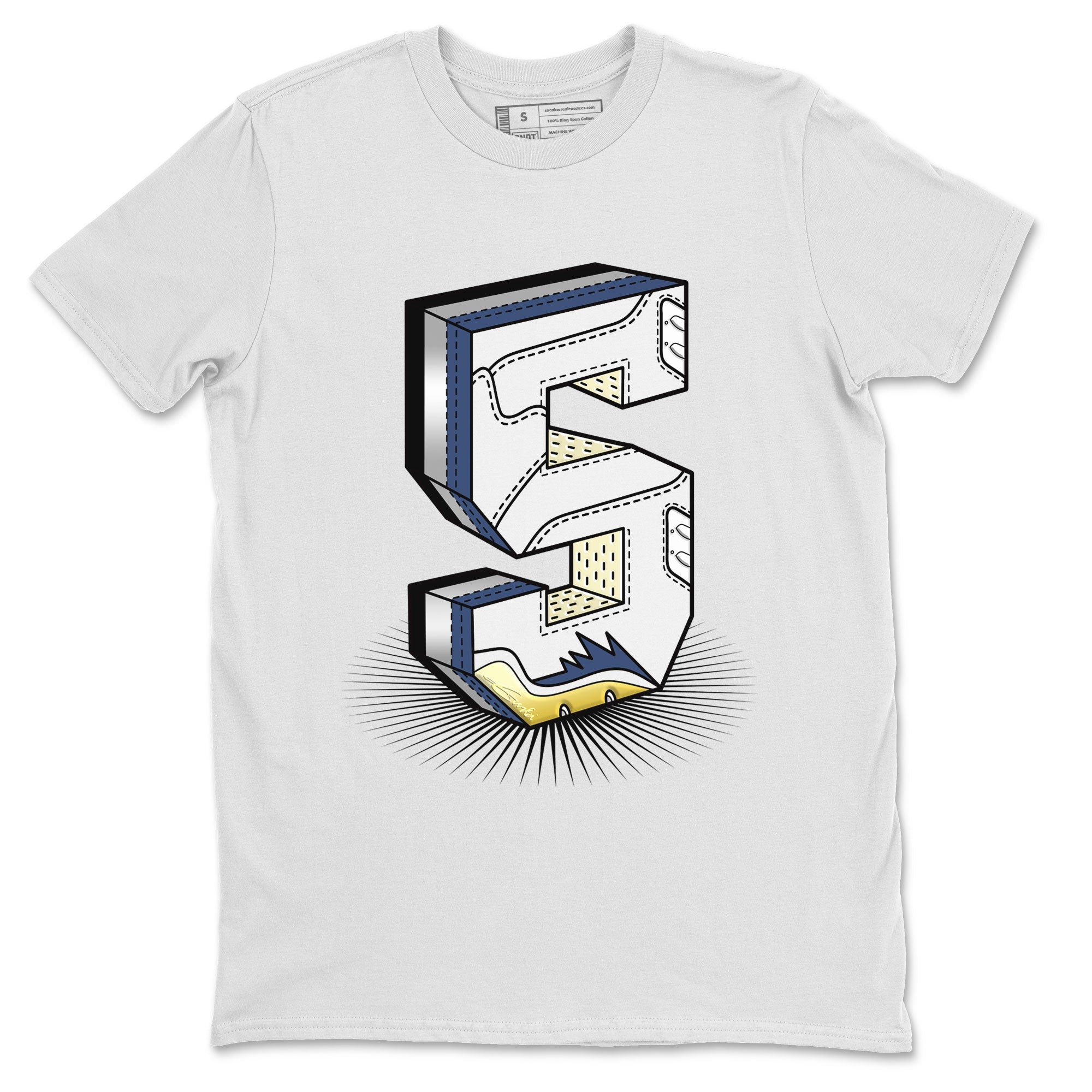 Number Statue snkmatch Tee - Air Jordan 5 A Ma Maniere x Photon Dust