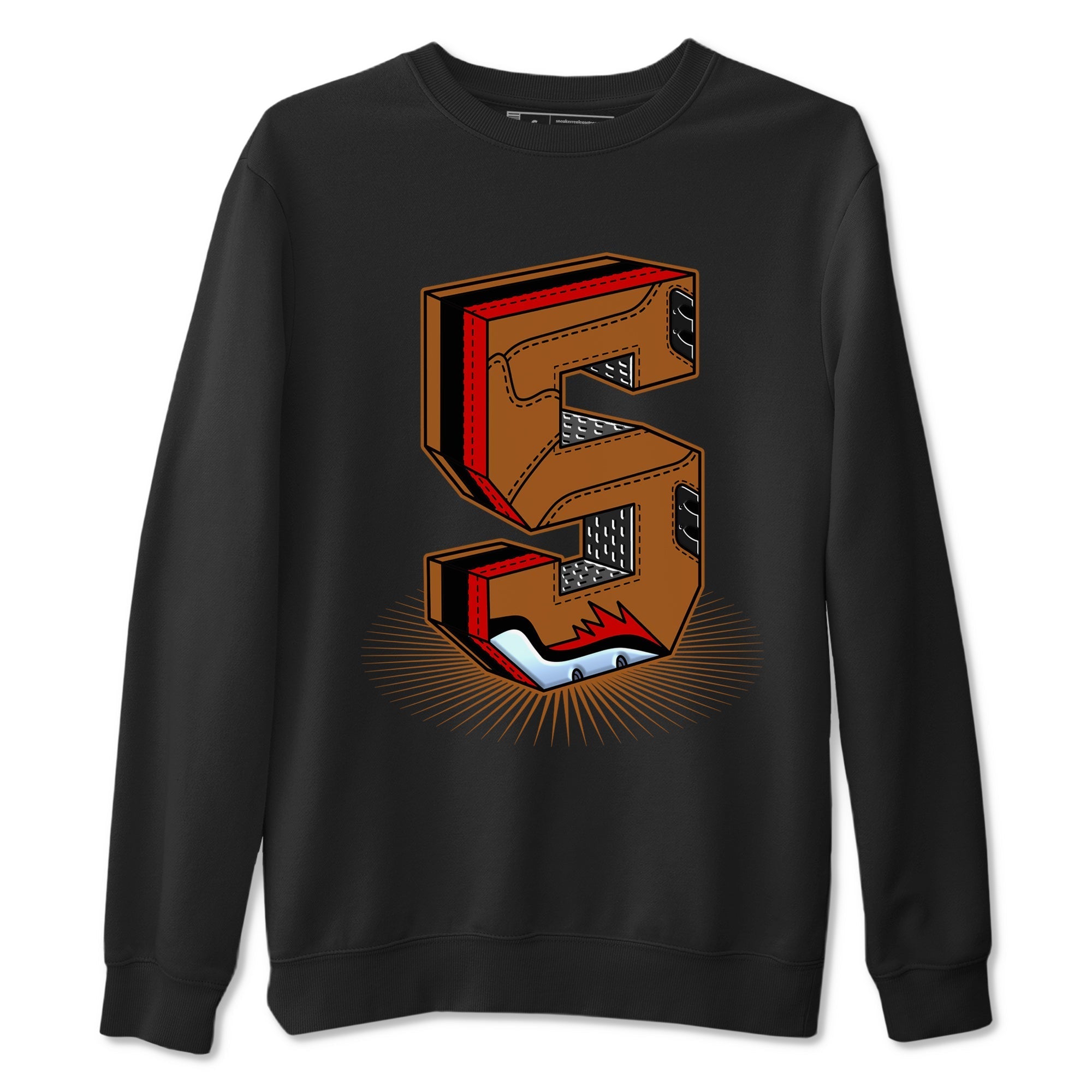 Number Statue snkmatch Tees - Air Jordan 5 Archaeo Brown