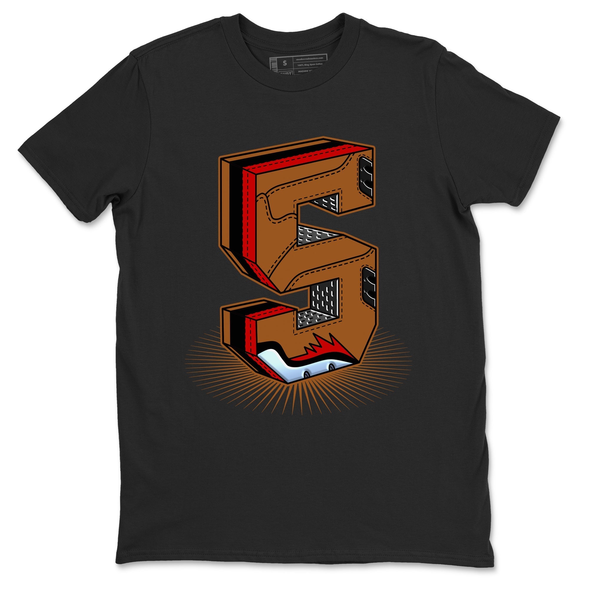 Number Statue snkmatch Tees - Air Jordan 5 Archaeo Brown