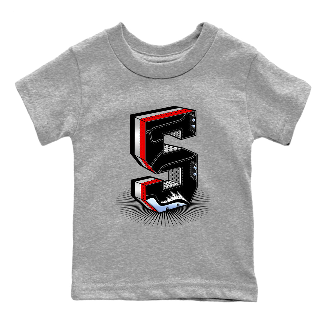 Number Statue snkmatch Tees Kids - Air Jordan 5 Reimagined