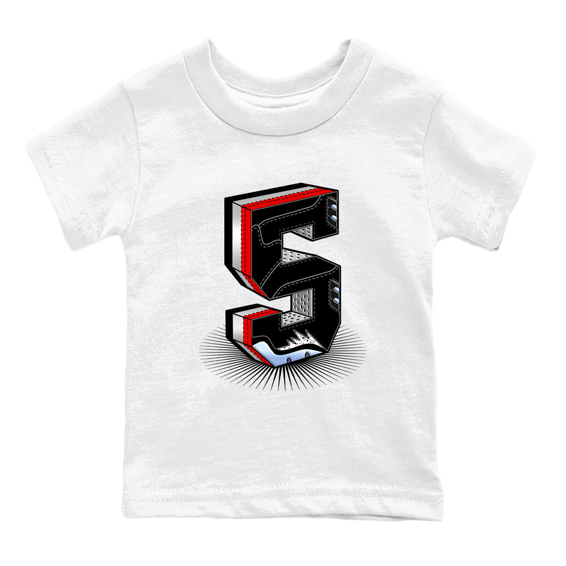 Number Statue snkmatch Tees Kids - Air Jordan 5 Reimagined