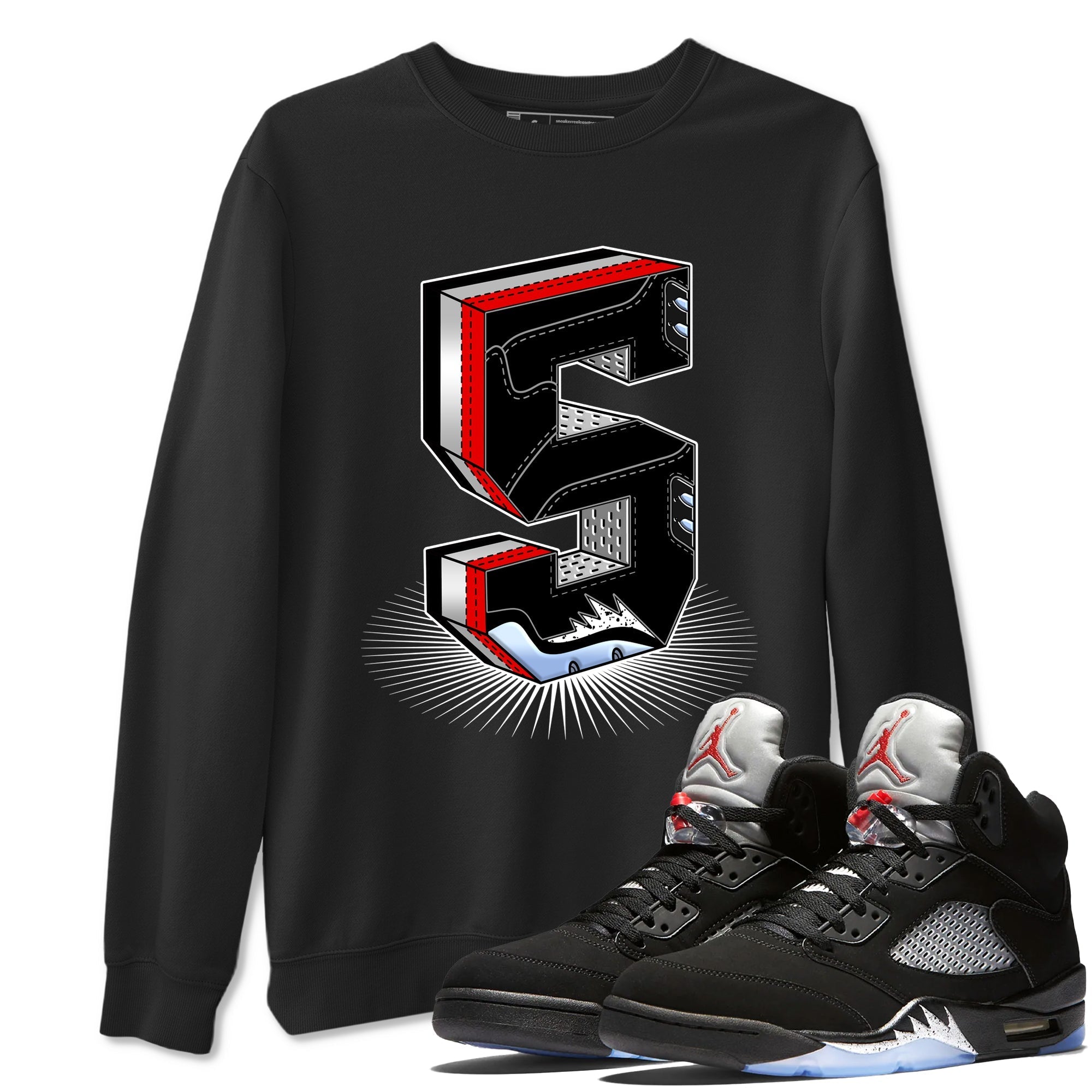 Number Statue snkmatch Tees - Air Jordan 5 Reimagined