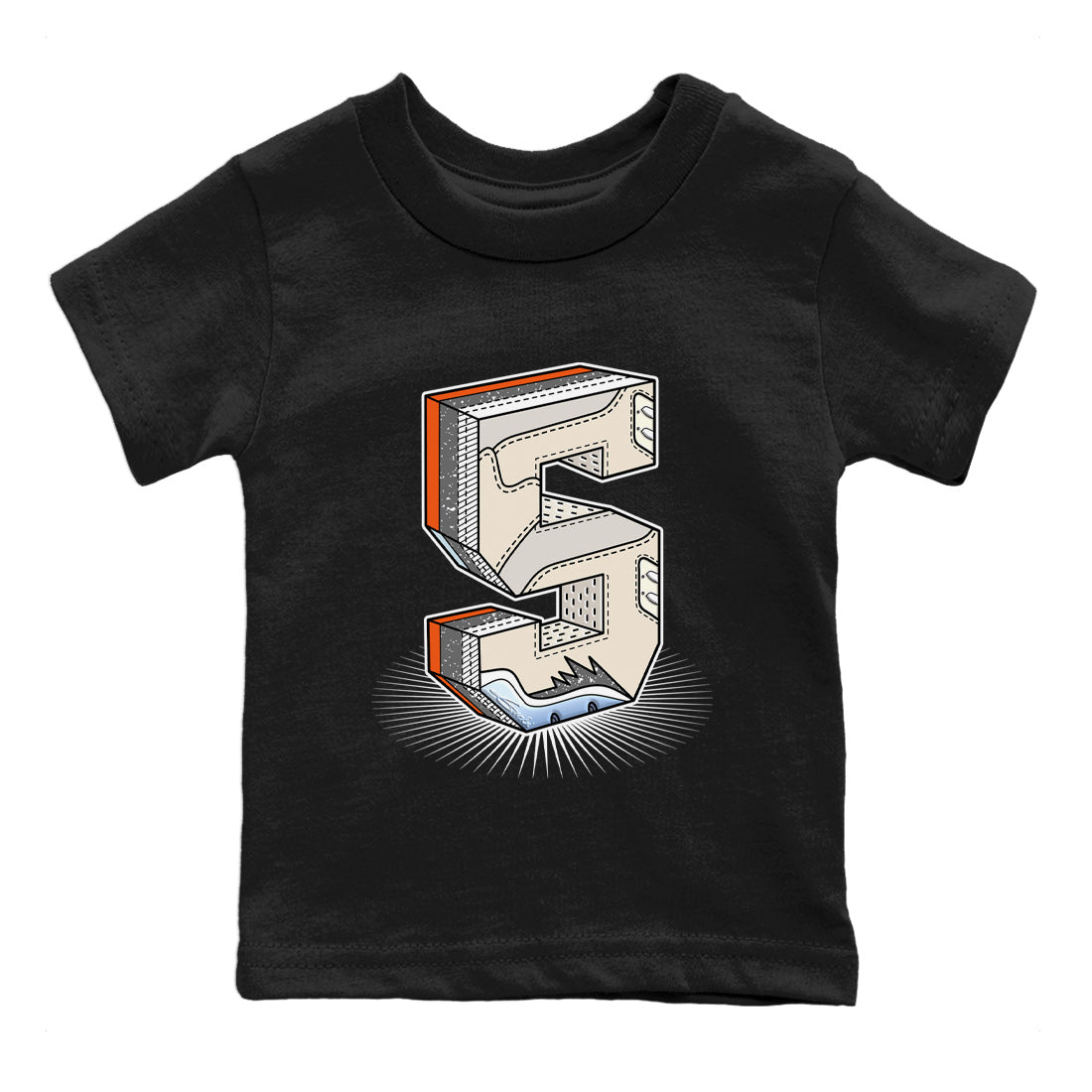 Number Statue Kids Tops - Air Jordan 5 Craft