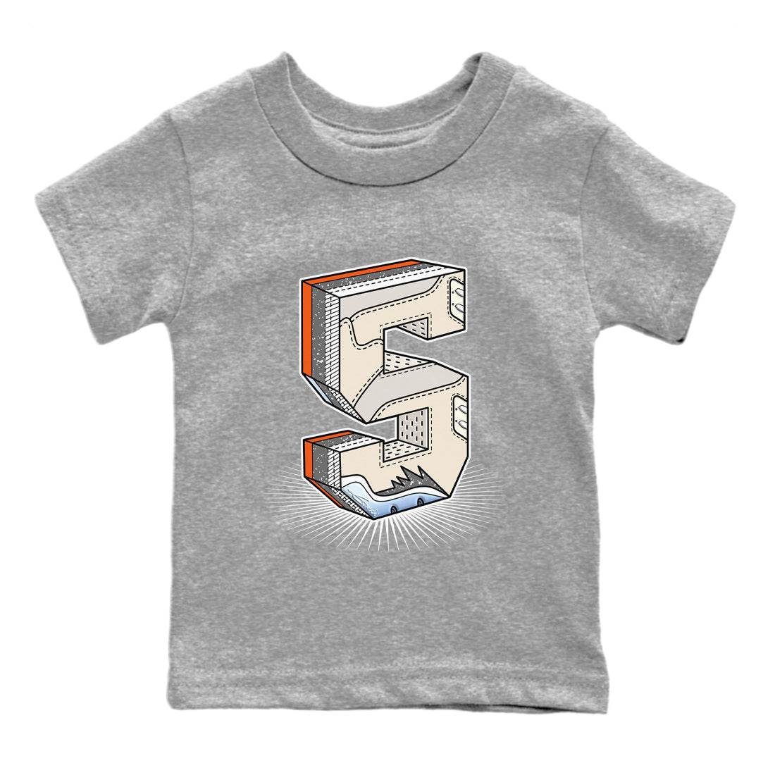 Number Statue Kids Tops - Air Jordan 5 Craft