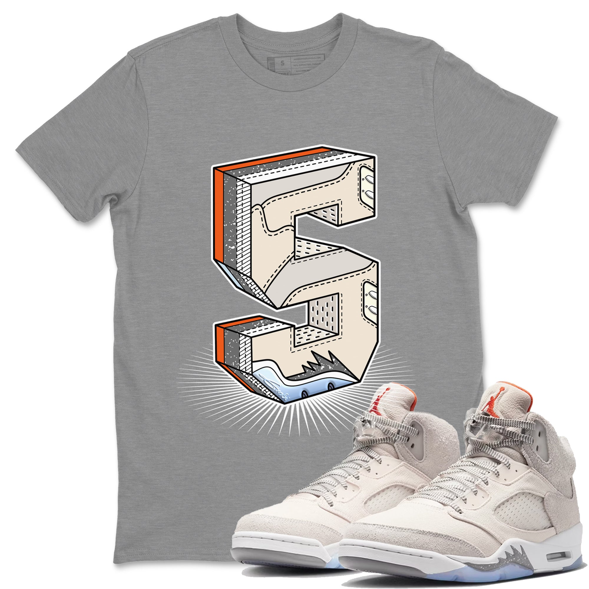 Number Statue Unisex Tops - Air Jordan 5 Craft