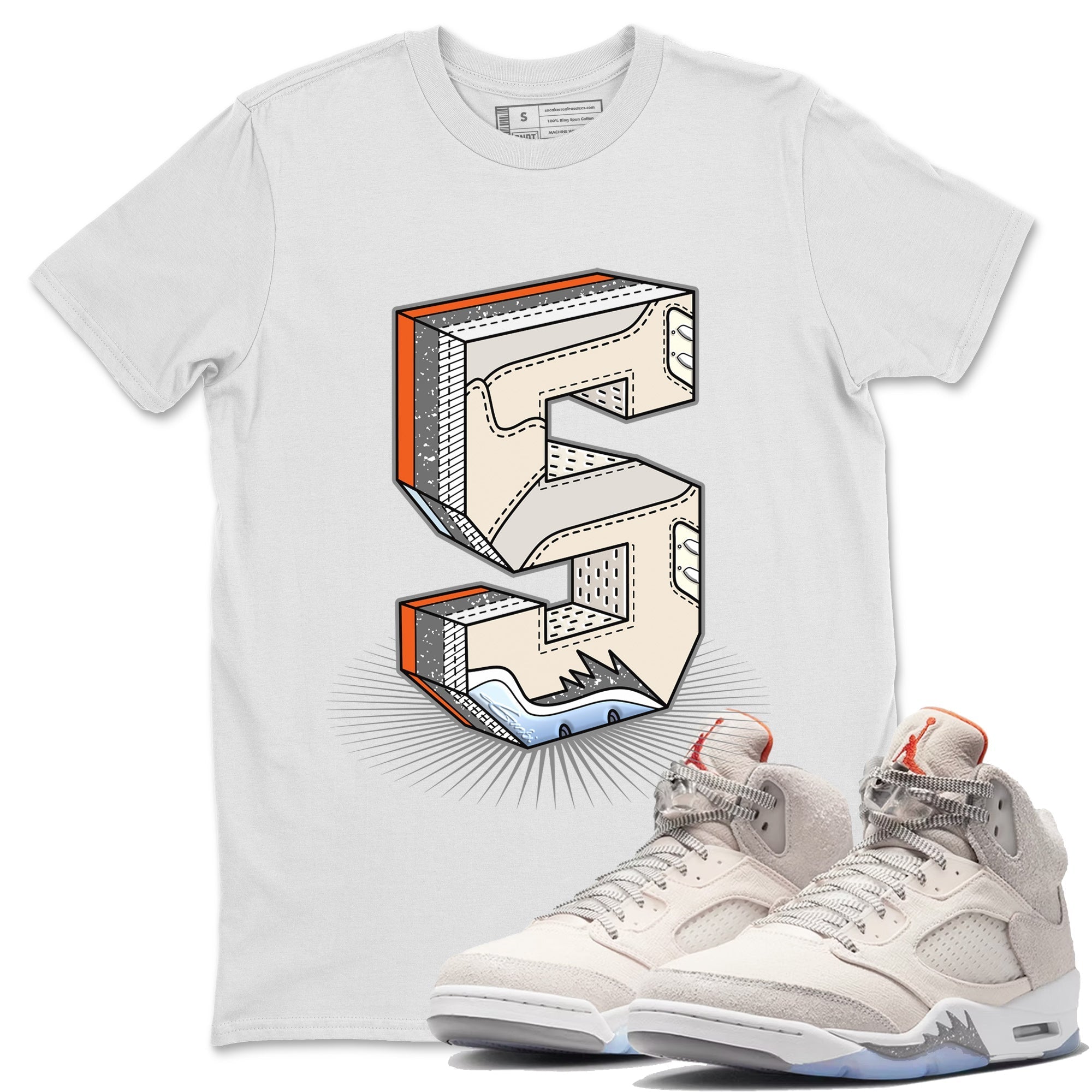 Number Statue Unisex Tops - Air Jordan 5 Craft