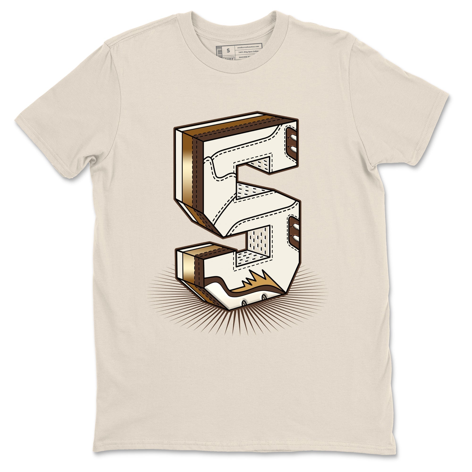 Number Statue snkmatch Tees - Air Jordan 5 Golden Ticket