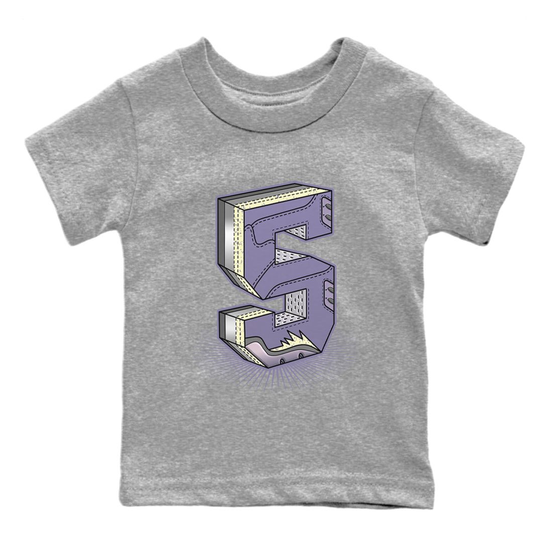 Number Statue Kids Tops - Air Jordan 5 Indigo Haze