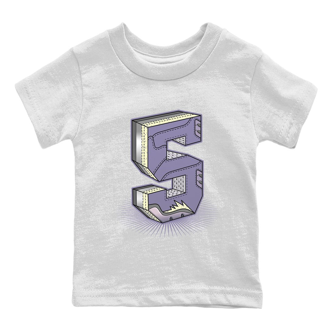 Number Statue Kids Tops - Air Jordan 5 Indigo Haze