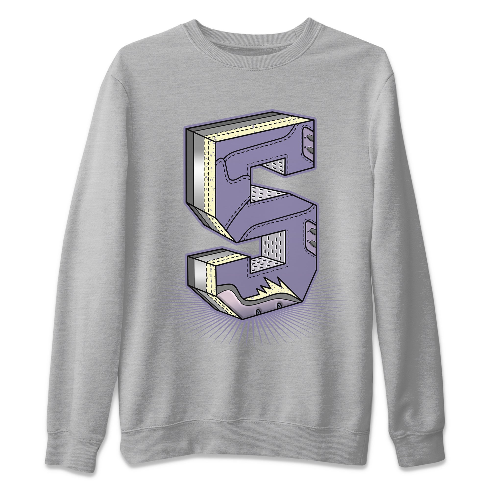 Number Statue Unisex Tops - Air Jordan 5 Indigo Haze