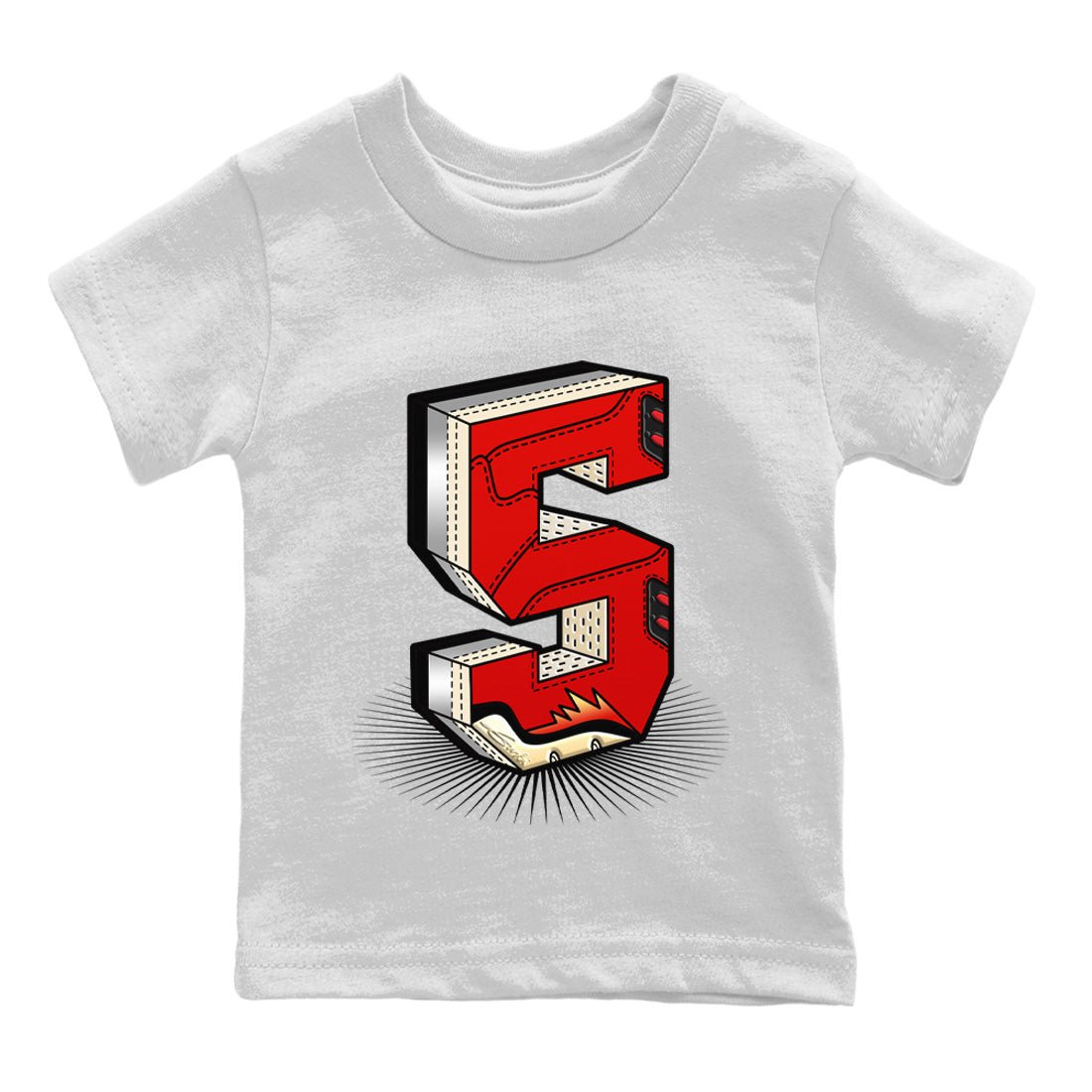 Number Statue Kids Tops - Air Jordan 5 Mars For Her