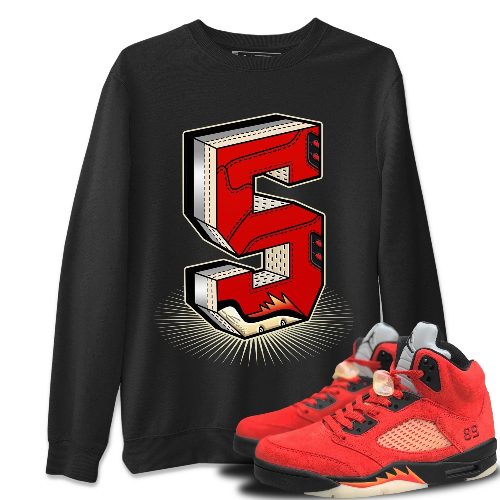 Number Statue Unisex Tops - Air Jordan 5 Mars For Her