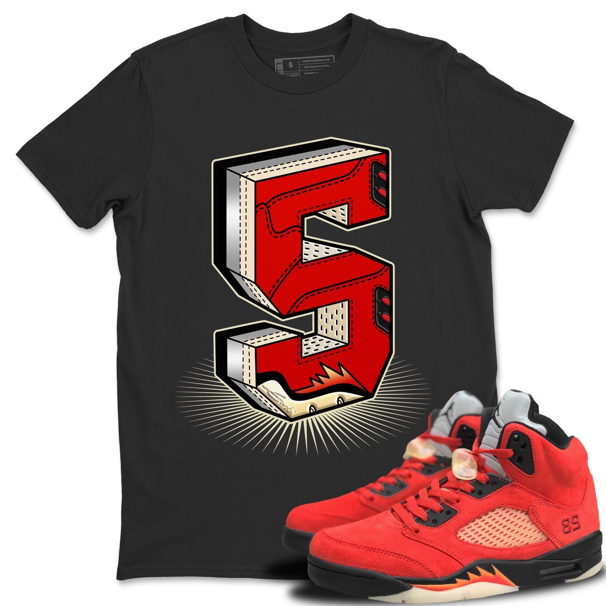 Number Statue Unisex Tops - Air Jordan 5 Mars For Her