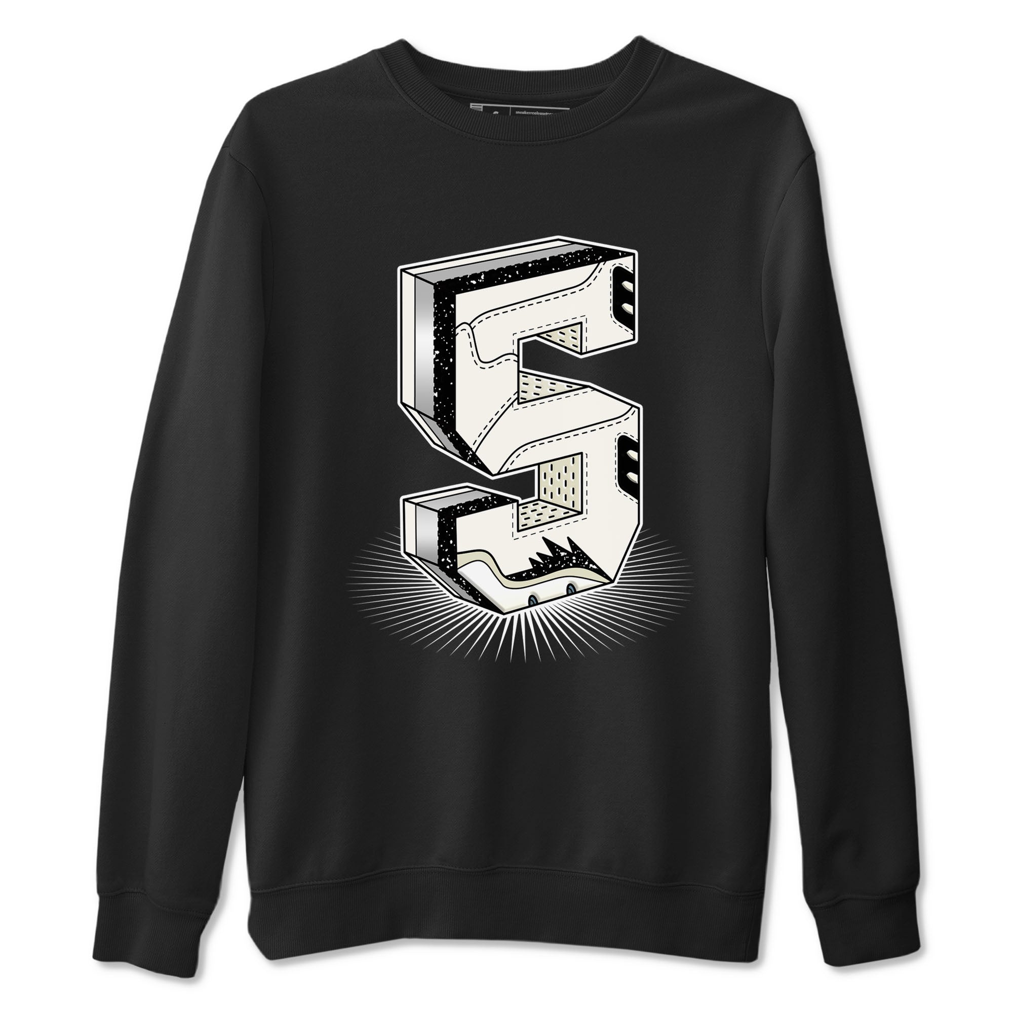 Number Statue snkmatch Tees - Air Jordan 5 Sail