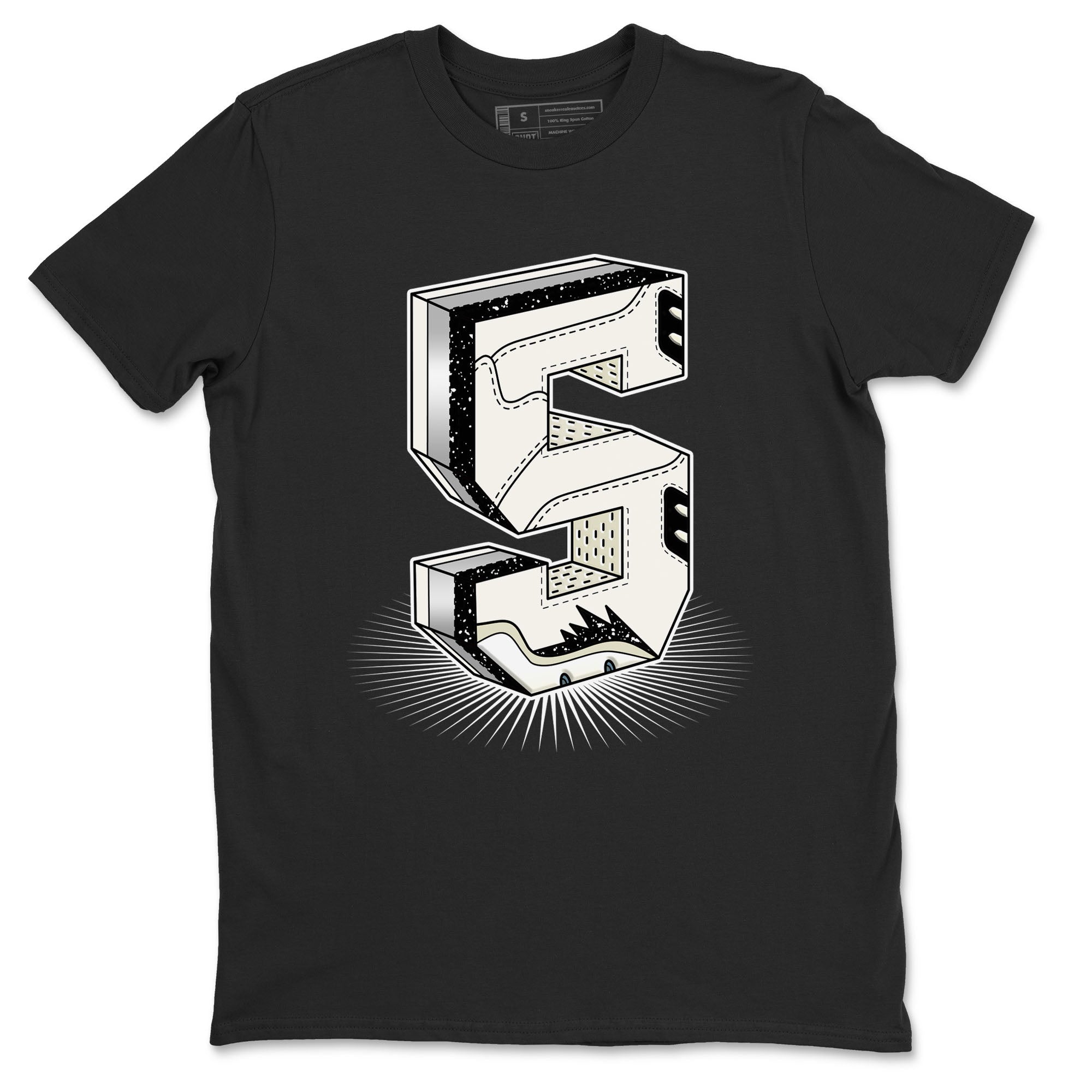 Number Statue snkmatch Tees - Air Jordan 5 Sail