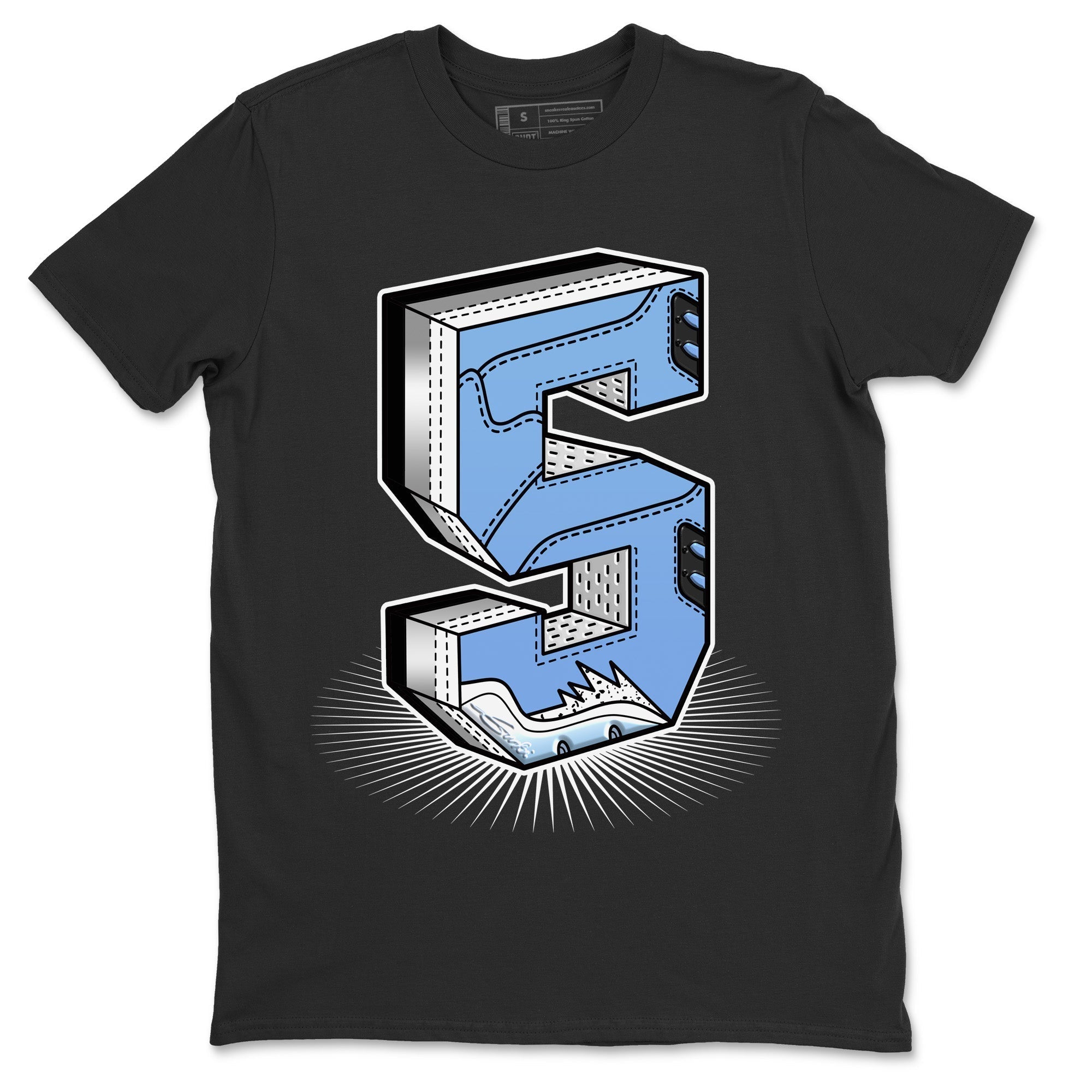 Number Statue Unisex Tops - Air Jordan 5 UNC