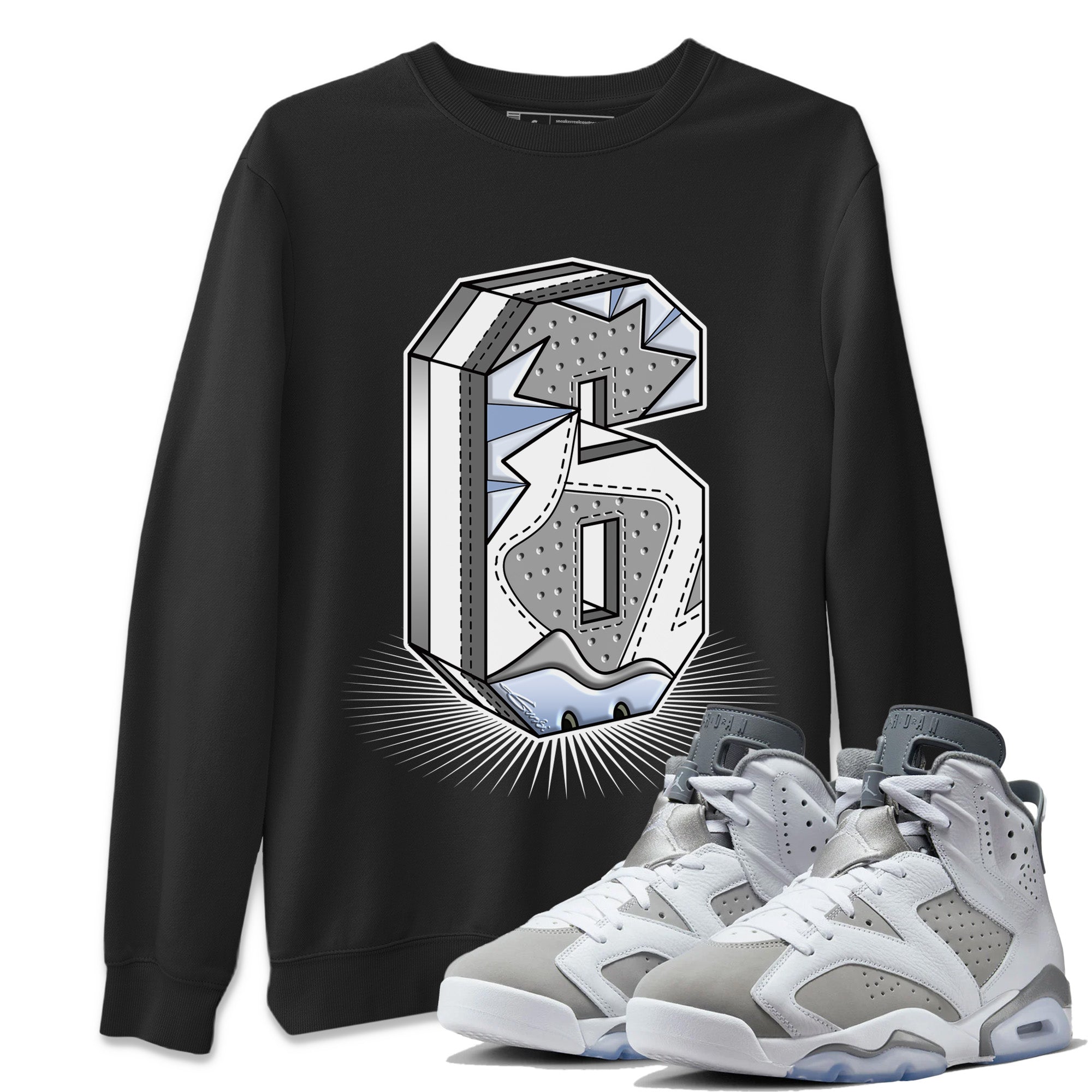 Number Statue Unisex Tops - Air Jordan 6 Cool Grey