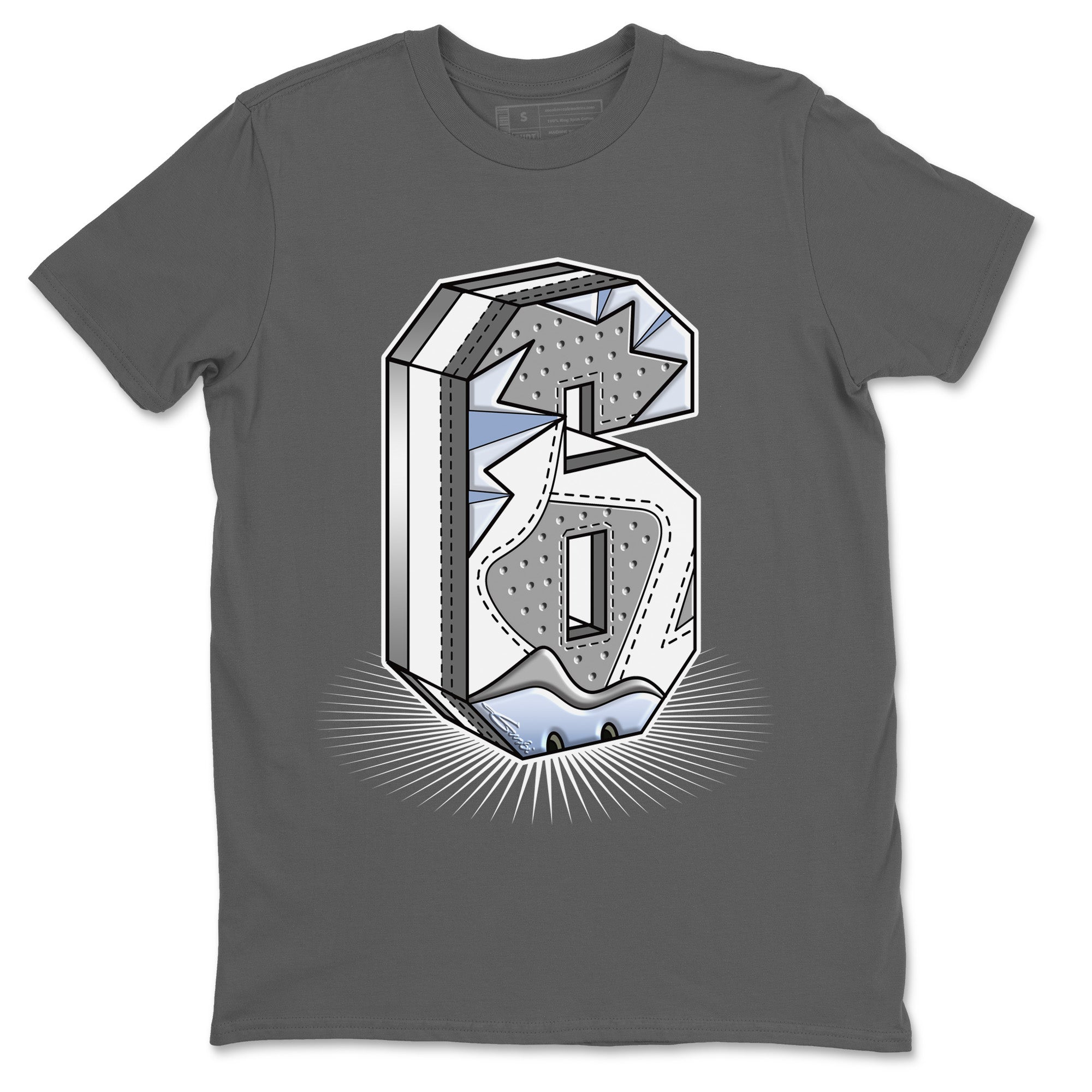 Number Statue Unisex Tops - Air Jordan 6 Cool Grey