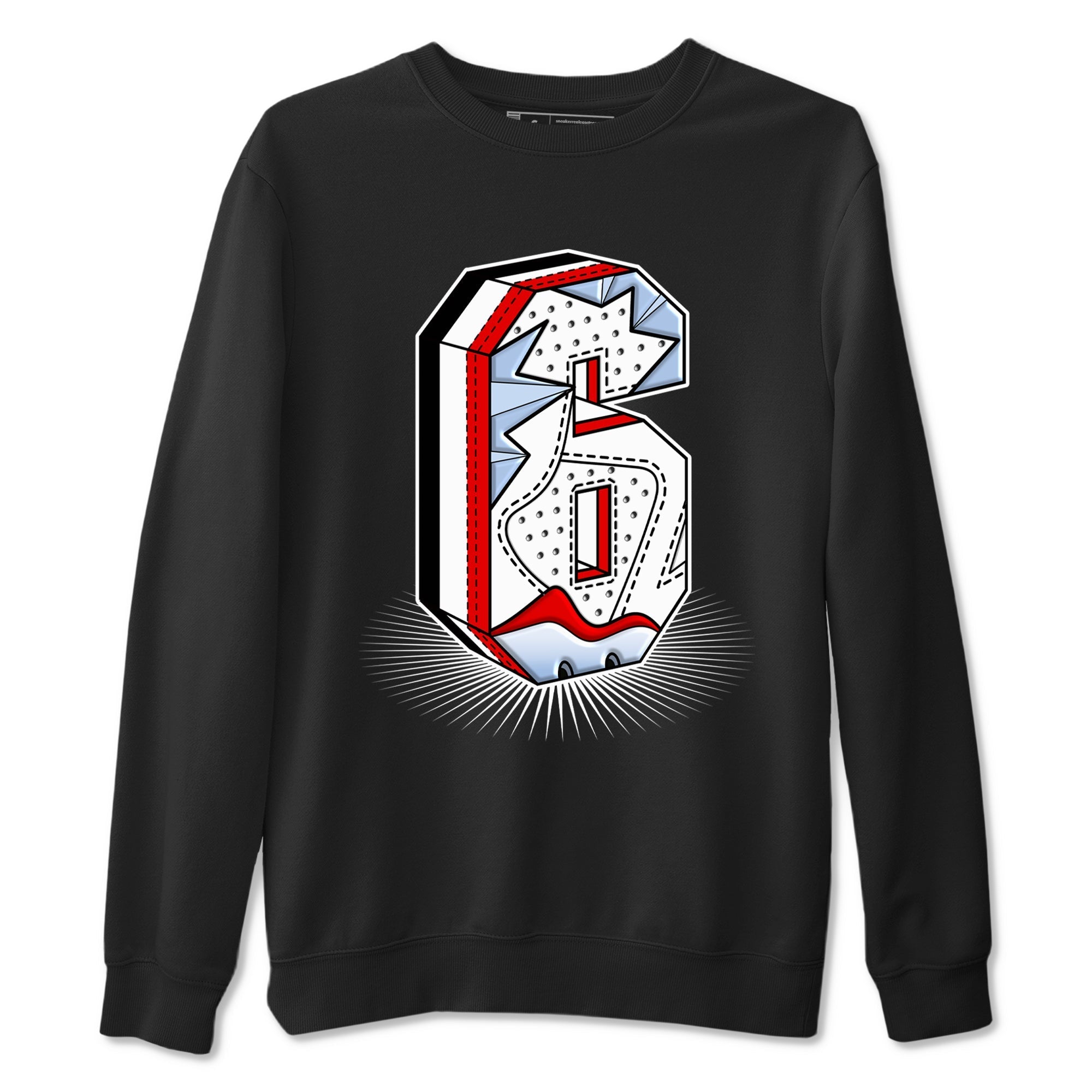 Number Statue snkmatch Tees - Air Jordan 6 Fire Red
