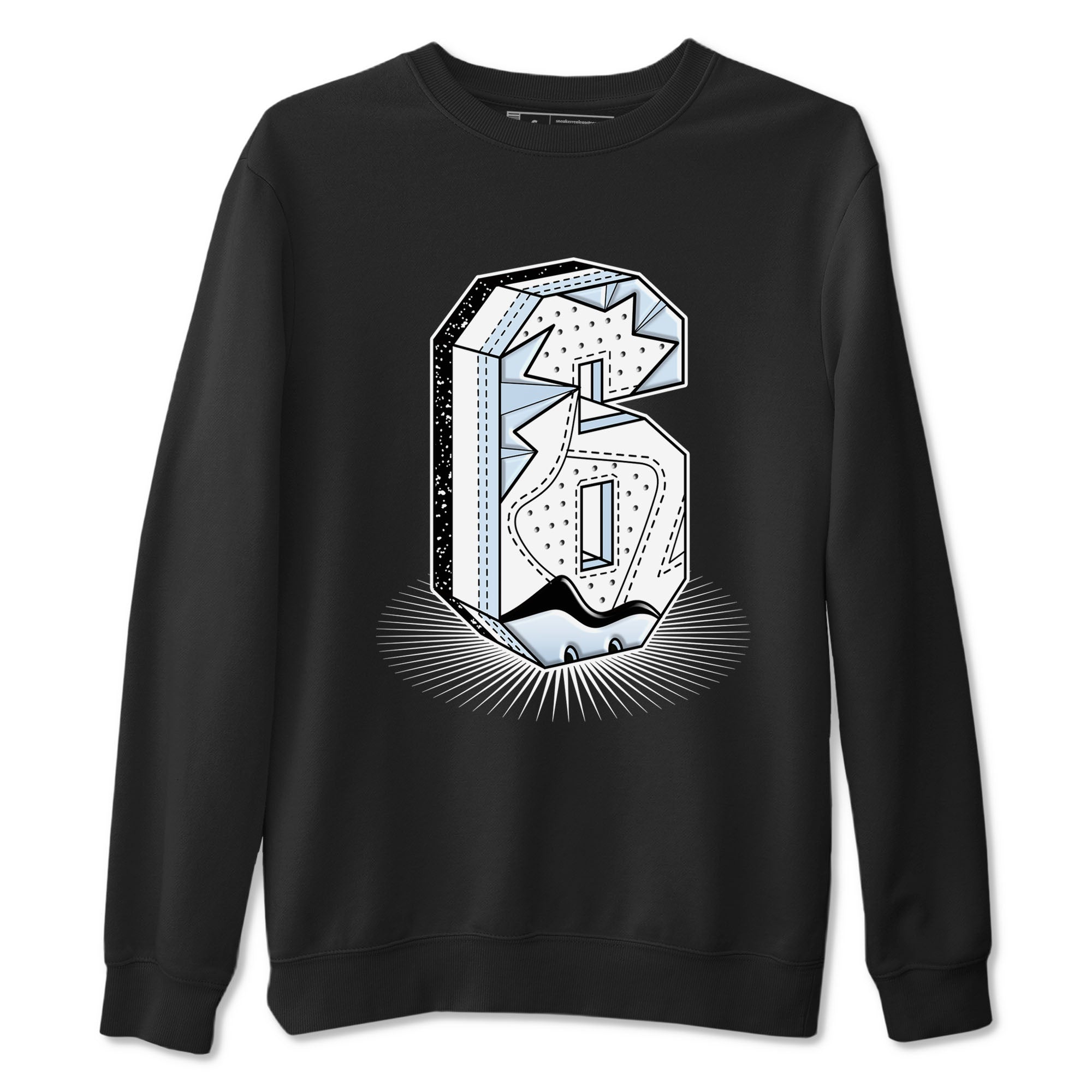 Number Statue snkmatch Tees - Air Jordan 6 White Black