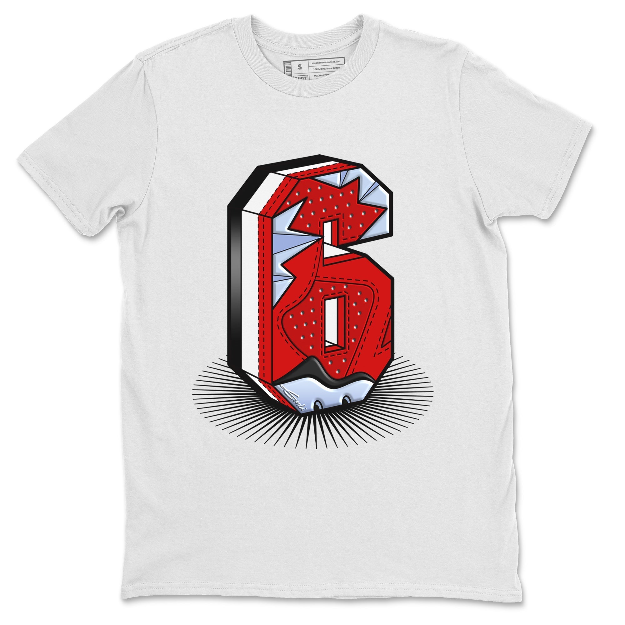 Number Statue Unisex Tops - Air Jordan 6 Toro Bravo