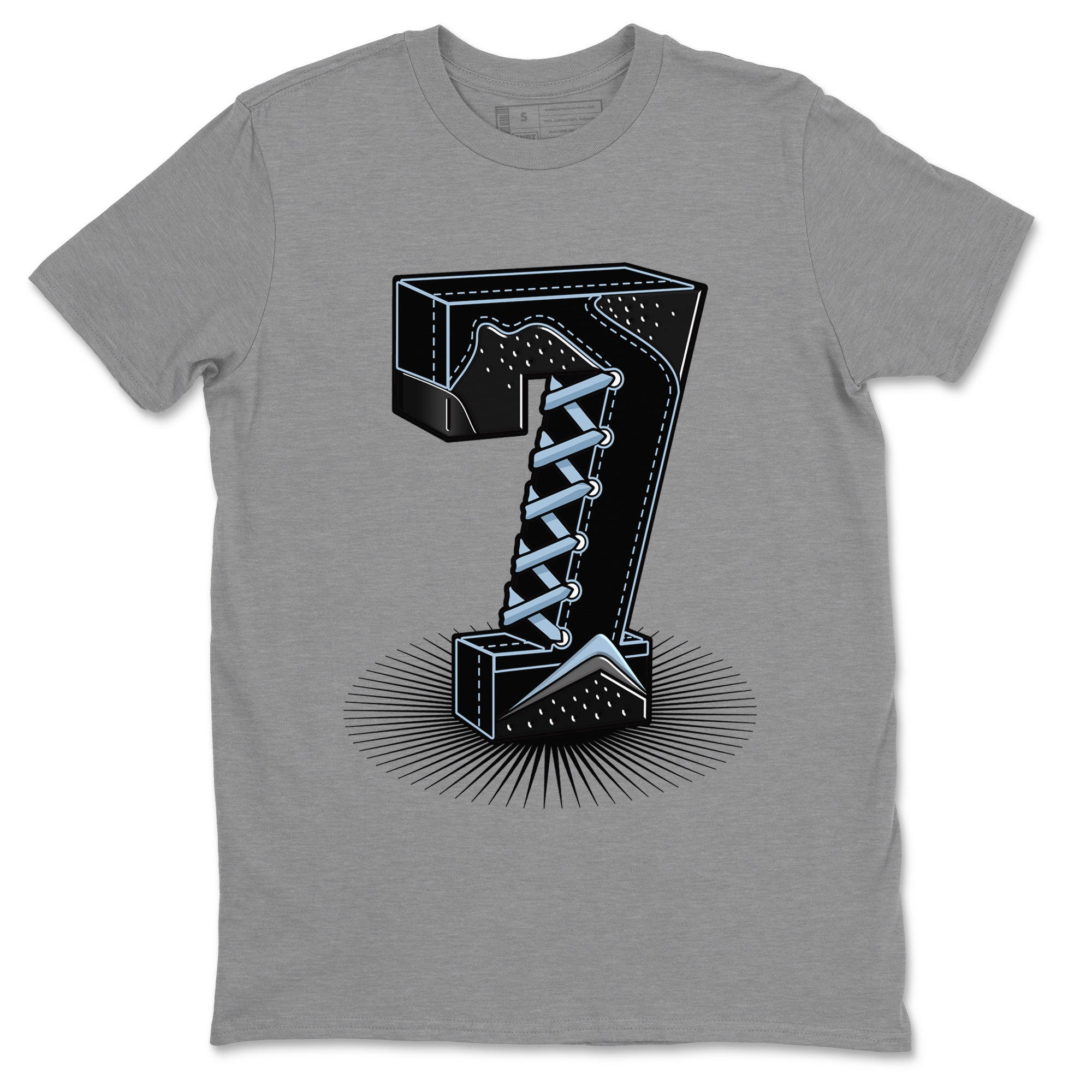 Number Statue Unisex Tops - Air Jordan 7 Chambray